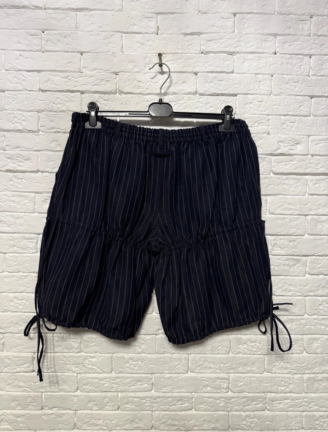 Jean Paul Gaultier RRP€720 Jean Paul Gaultier Femme Striped Linen Shorts New Size 28" / US 6 / IT 42 - 9 Thumbnail