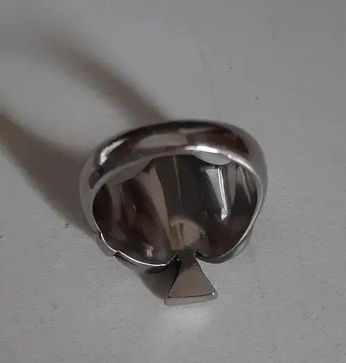 Vintage Saint Laurent Paris Silver Stamp Ring Size ONE SIZE - 2 Thumbnail