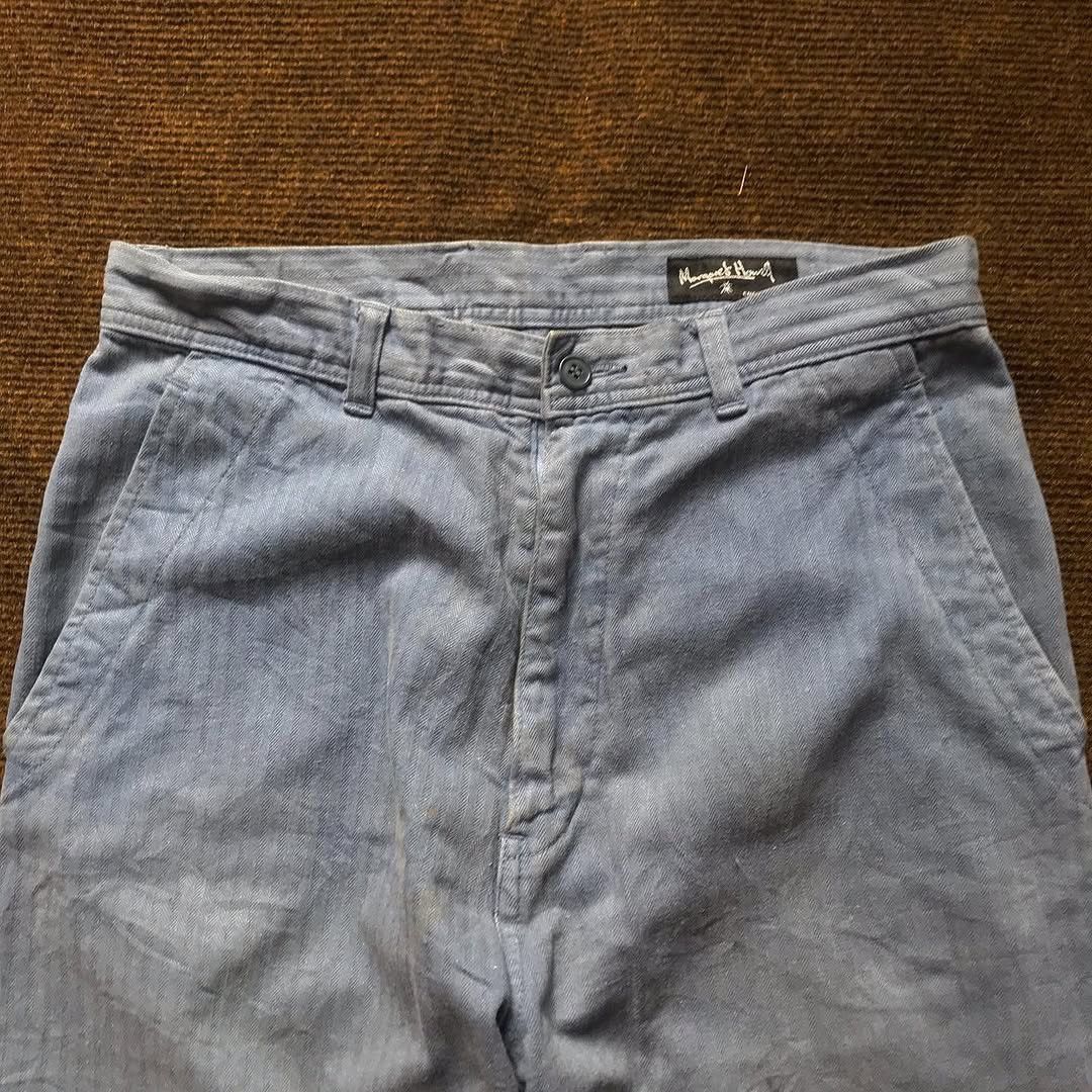Margaret Howell × Other UK × Vintage Vintage Margaret Howell Of england Casual Chinos grey blue Size US 34 / EU 50 - 1 Thumbnail