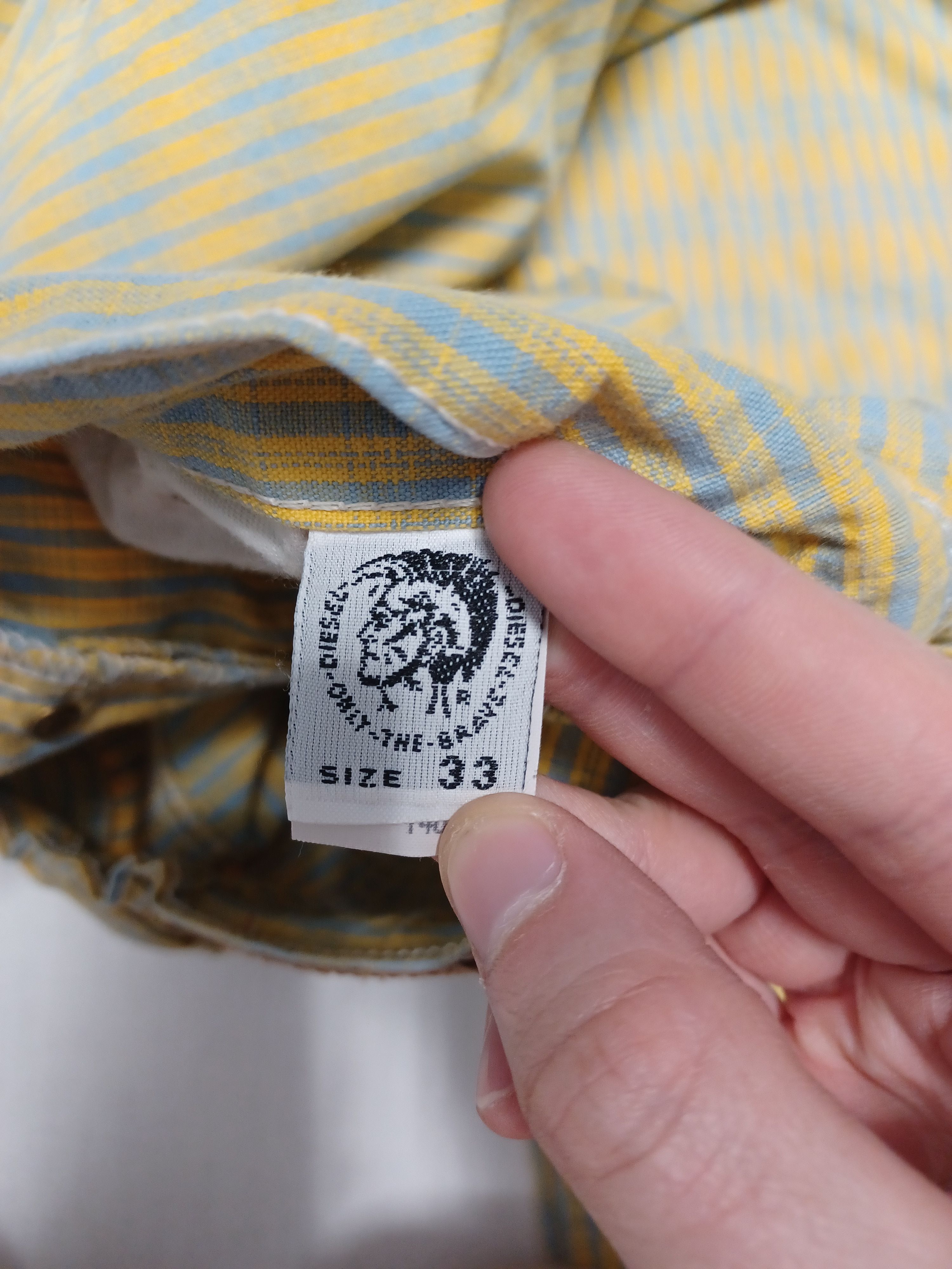 Diesel Diesel vintage 2002 y2k blue-yellow pants denim Size US 33 - 9 Thumbnail