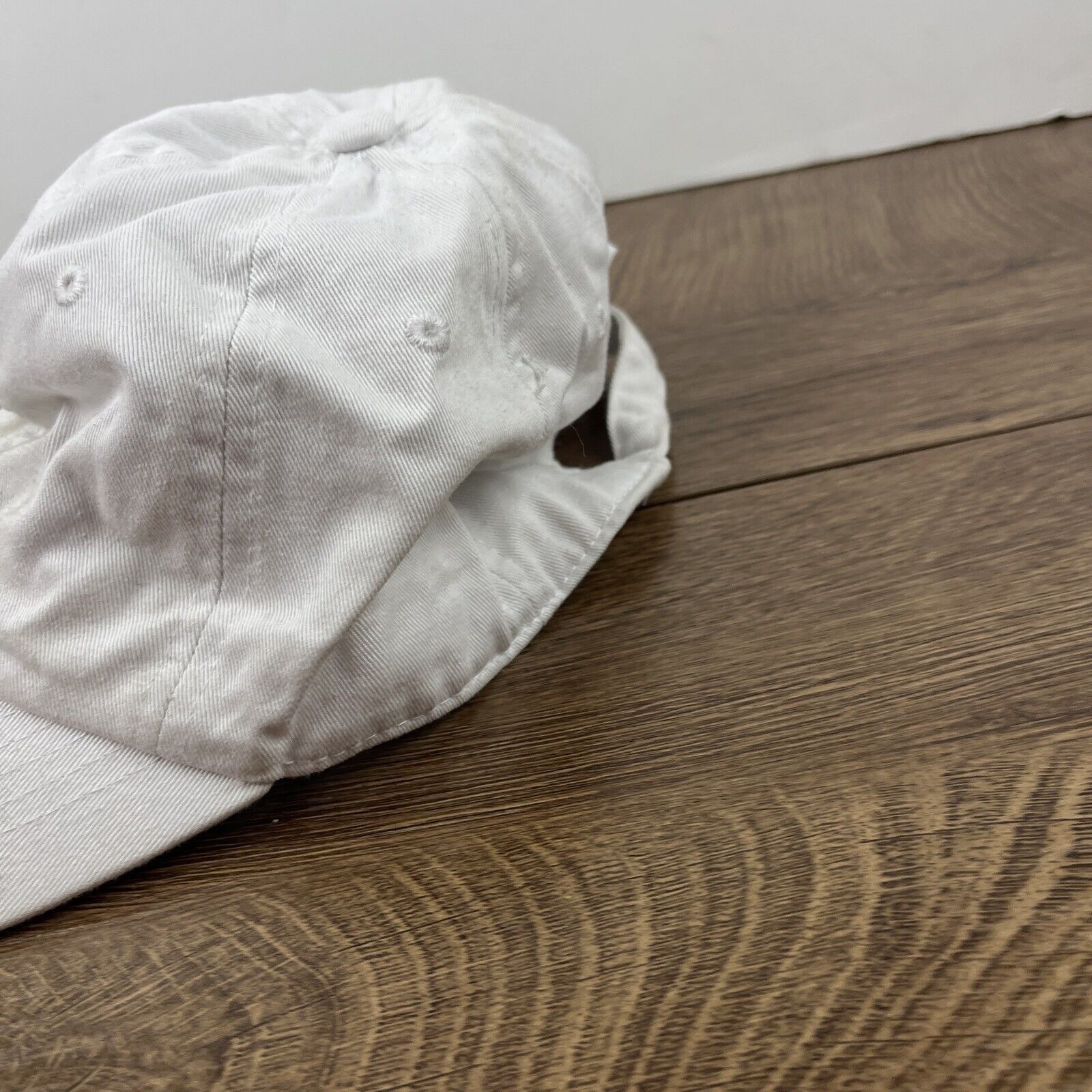 Other Plain White Baseball Hat White Hat Adjustable Adult Size Hat Size ONE SIZE - 7 Thumbnail