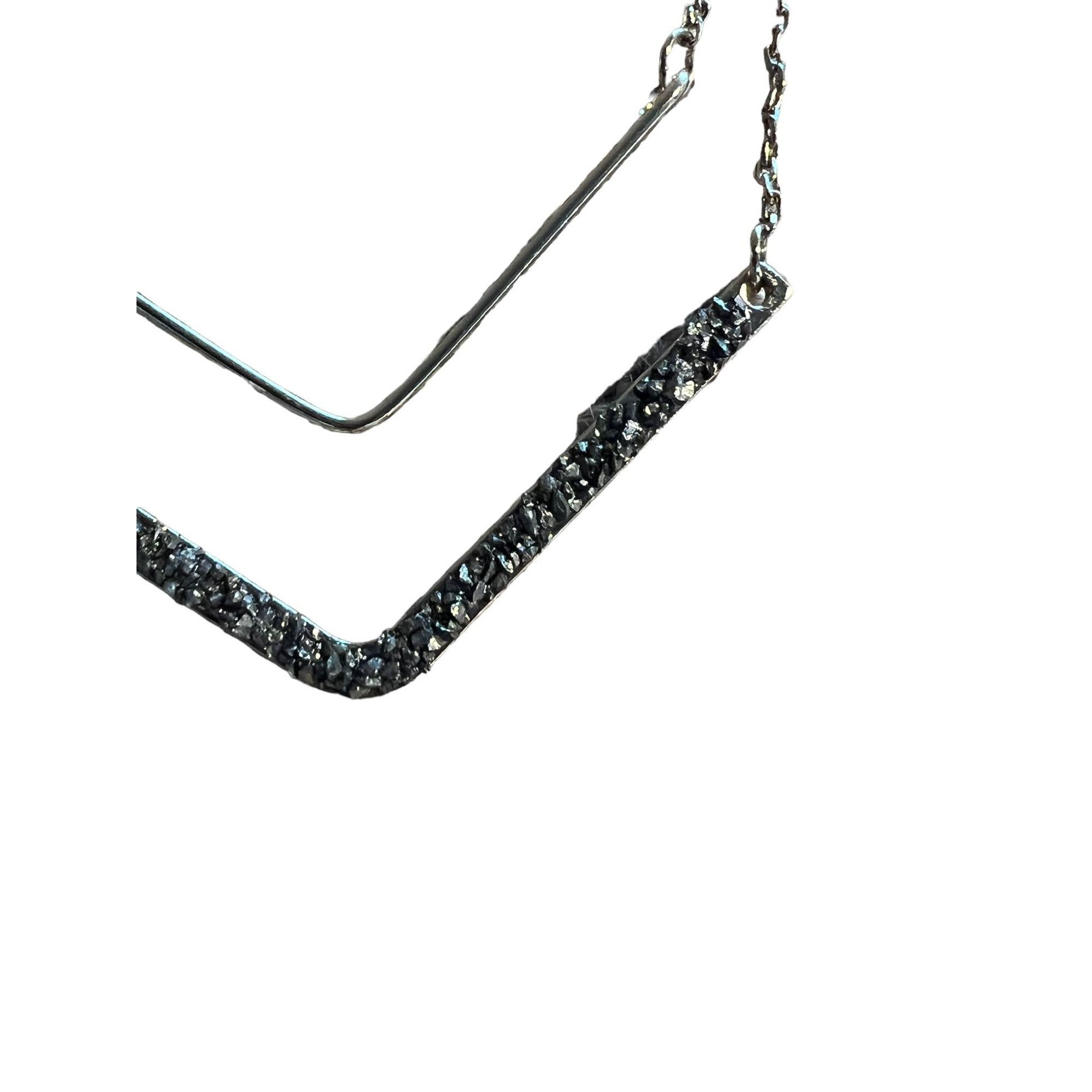 American Eagle Outfitters American Eagle Double Strand Necklace Layer V Design Faux Dr Size ONE SIZE - 2 Thumbnail