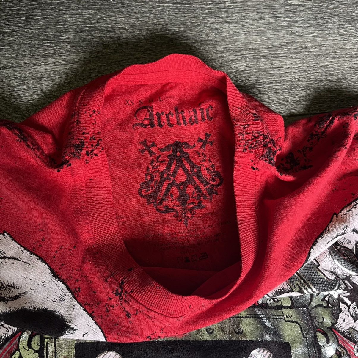 Affliction Vintage 2000s Archaic Affliction Ruse Skull Graphic T Shirt Size US XL / EU 56 / 4 - 5 Thumbnail