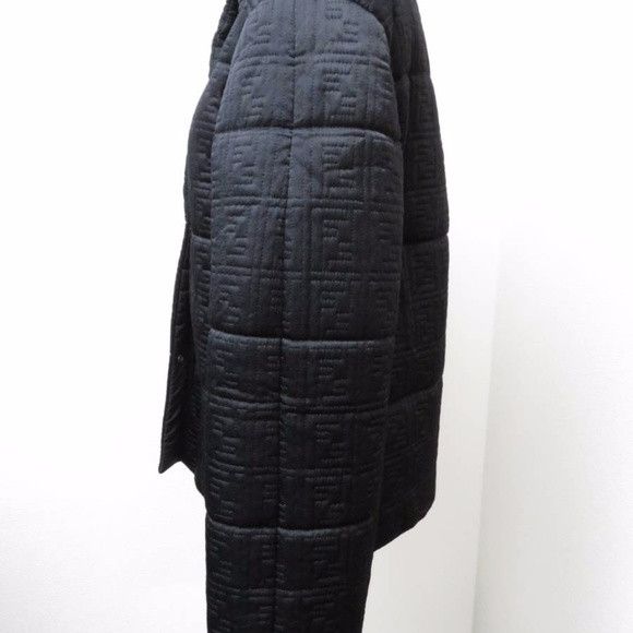 Fendi Fendi Zucca FF Quilted Coat Black size 40 Size US XXS / EU 40 - 4 Thumbnail