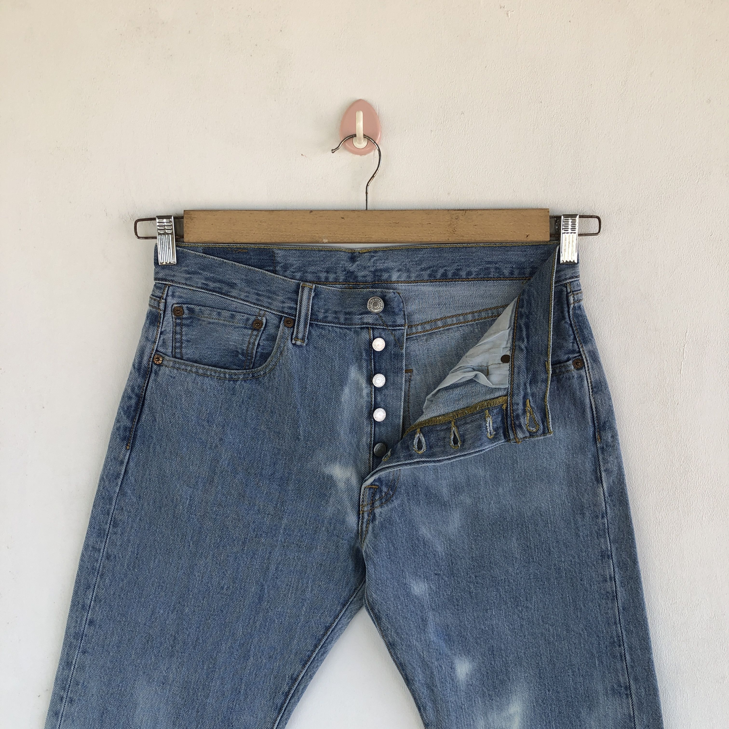 Levi's Vintage Levis 501 Bleach Short Jeans Levis Cut-Off Denim Size US 30 / EU 46 - 4 Thumbnail