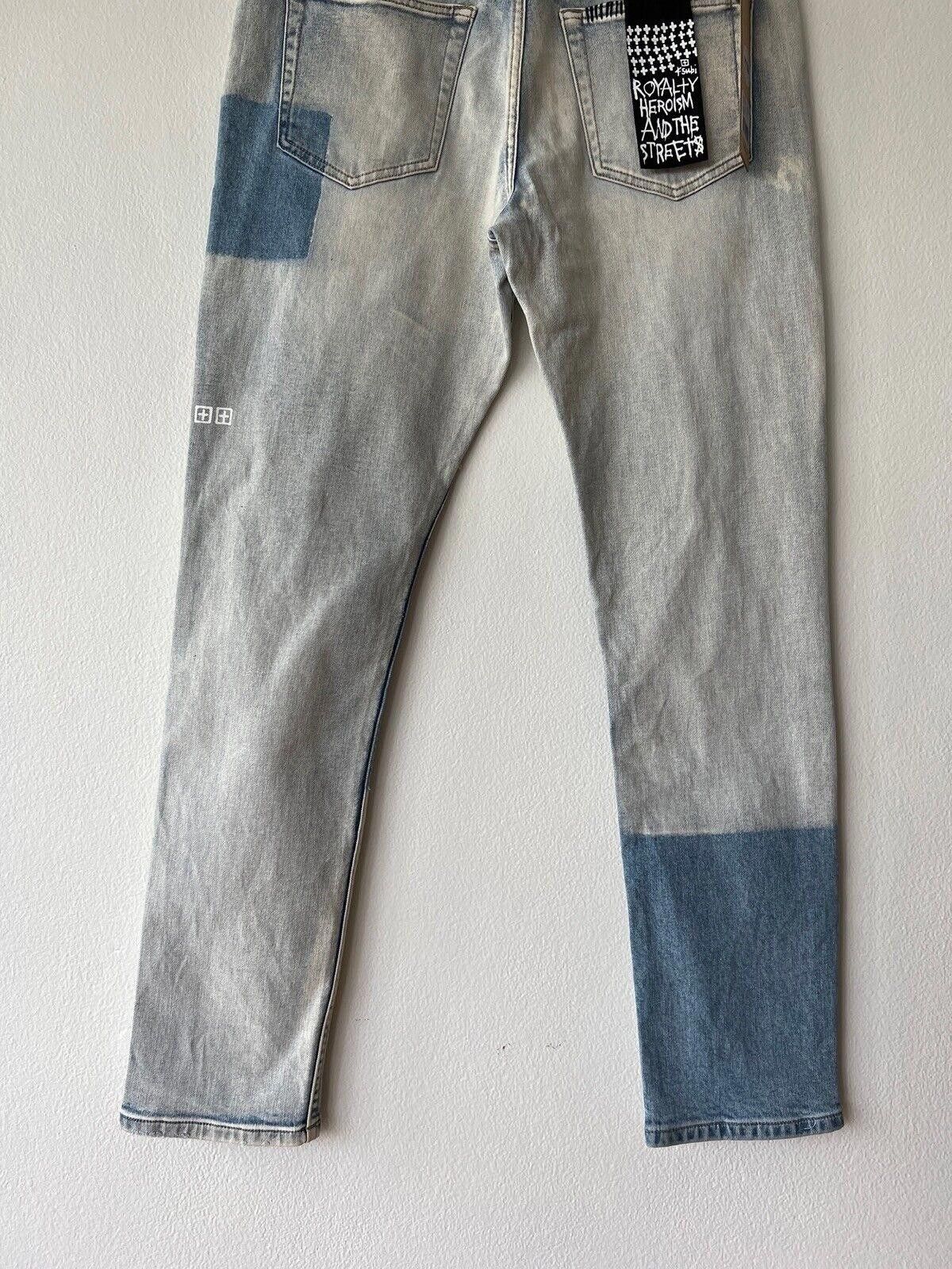 Ksubi new Ksubi mens denim jean wolfgang 32 2 tone blue patch rip Size US 32 / EU 48 - 7 Thumbnail