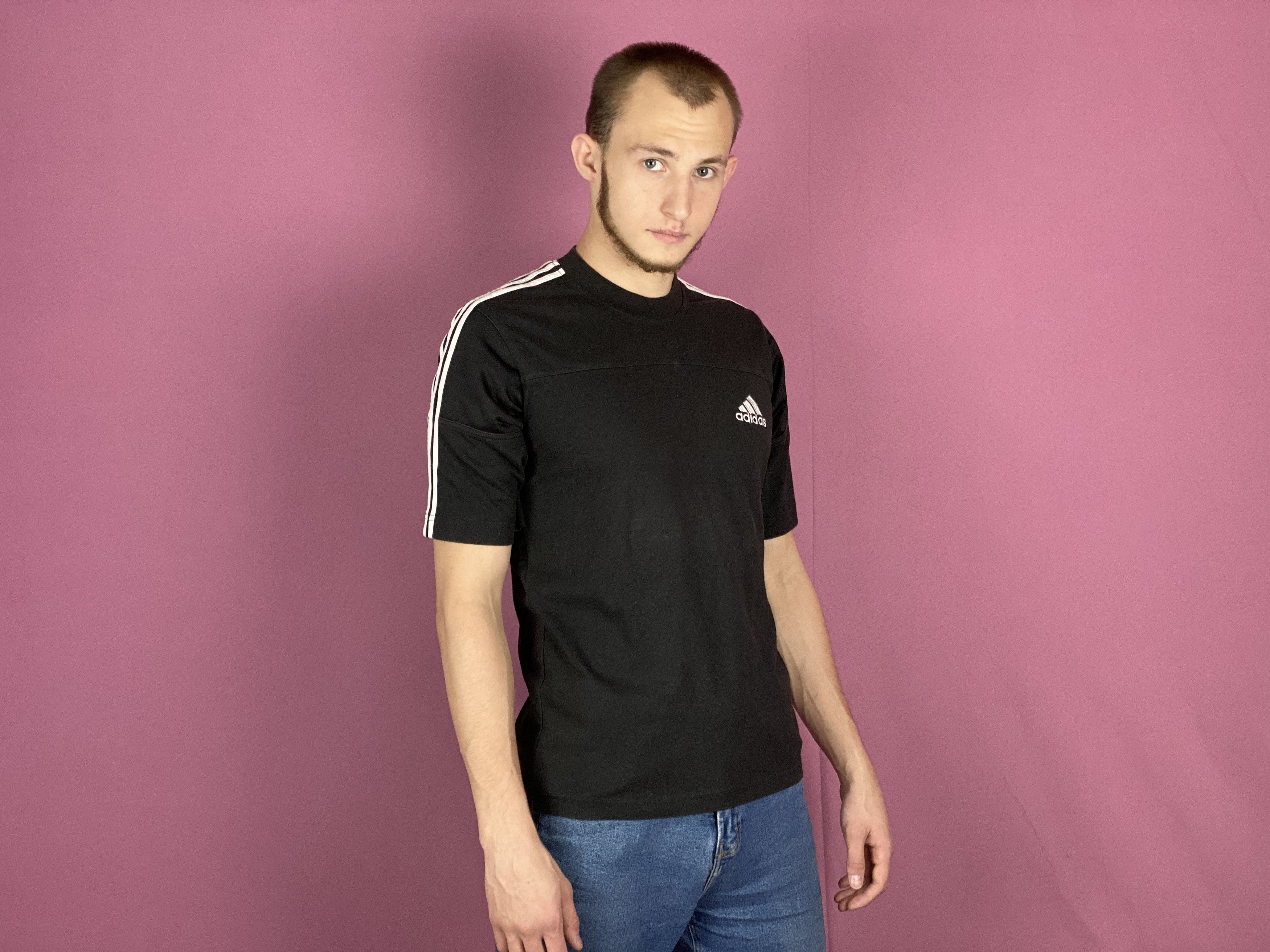 Adidas × Vintage 90s Adidas Vintage Men's T-Shirt - S Size US S / EU 44-46 / 1 - 4 Thumbnail