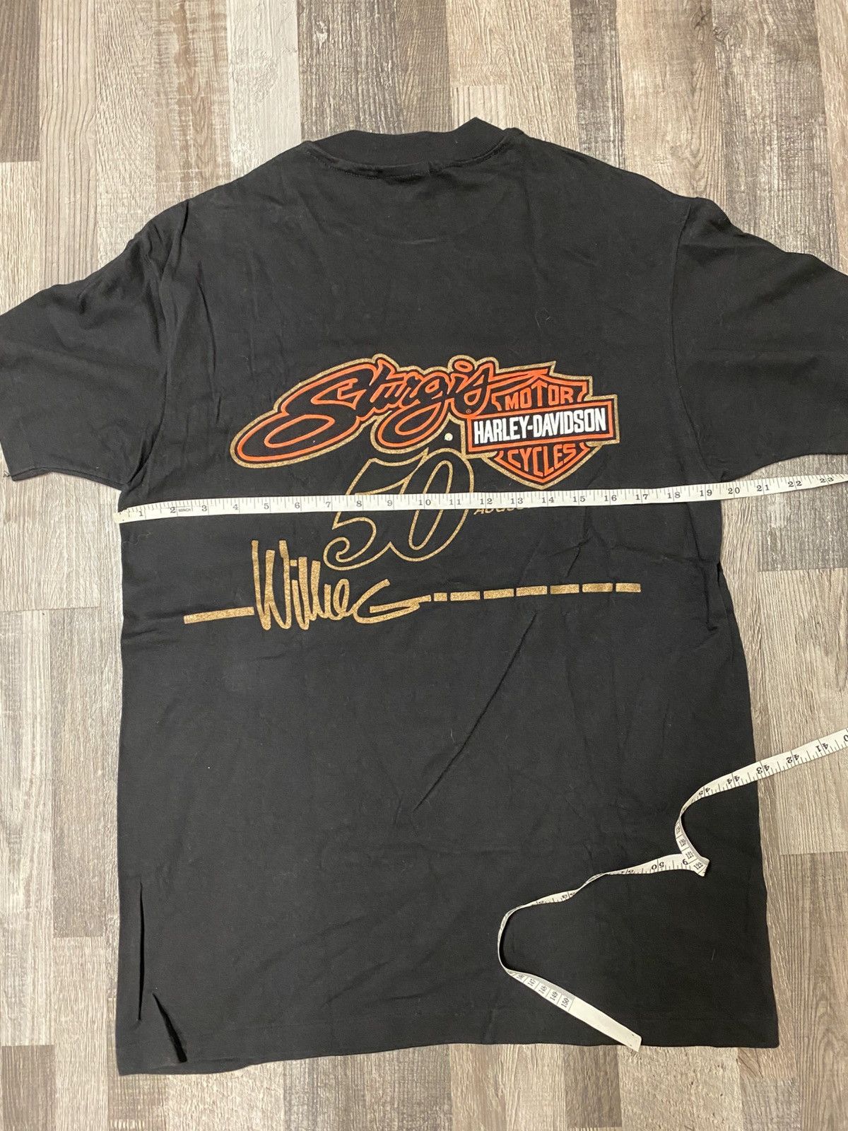 Harley Davidson Vintage 90’s 1990 Harley Davidson Willie G Tee T Shirt Grail Size US L / EU 52-54 / 3 - 6 Thumbnail