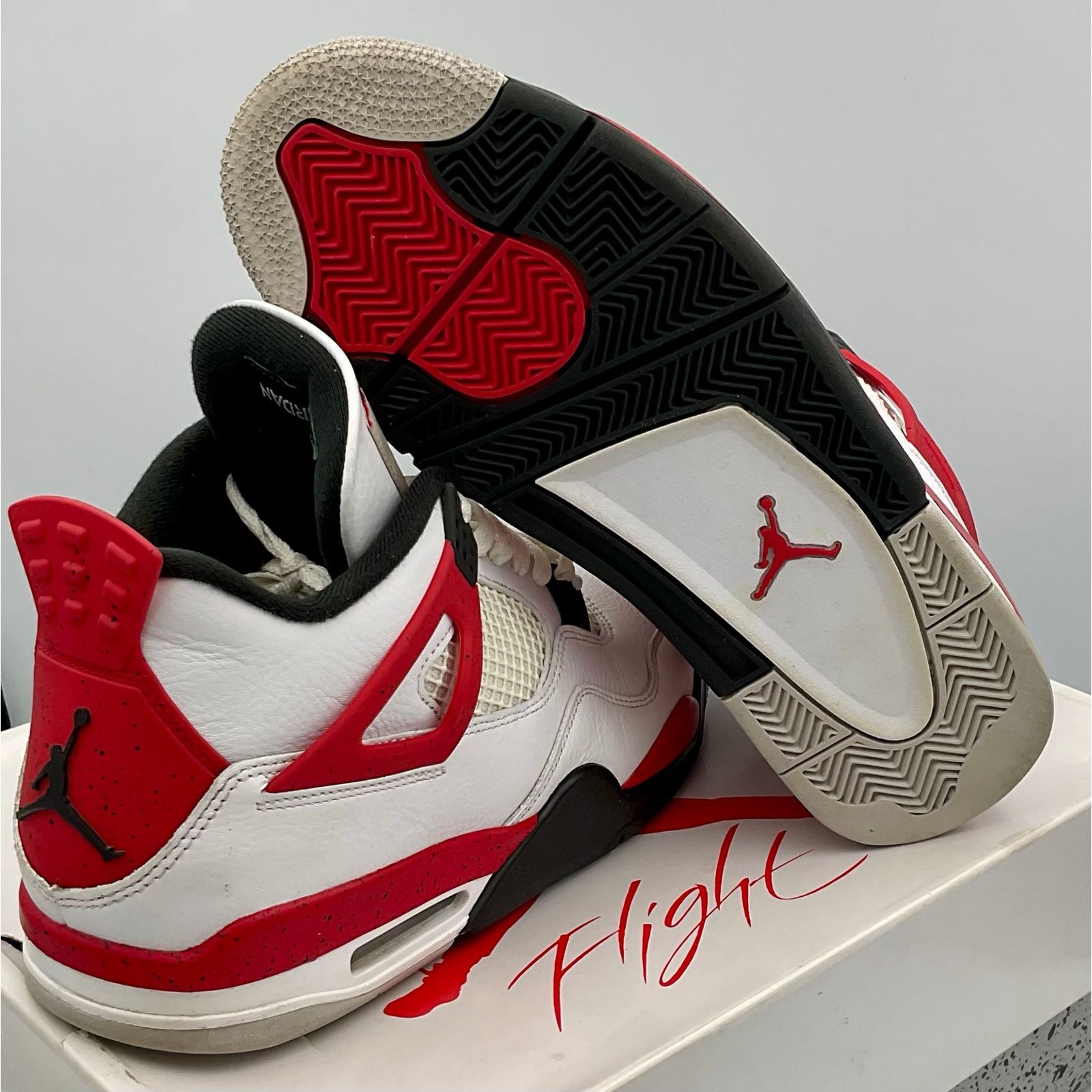 Jordan Brand Jordan 4 Retro Red Cement DH6927-161 Sz 11 Size US 11 / EU 44 - 5 Thumbnail