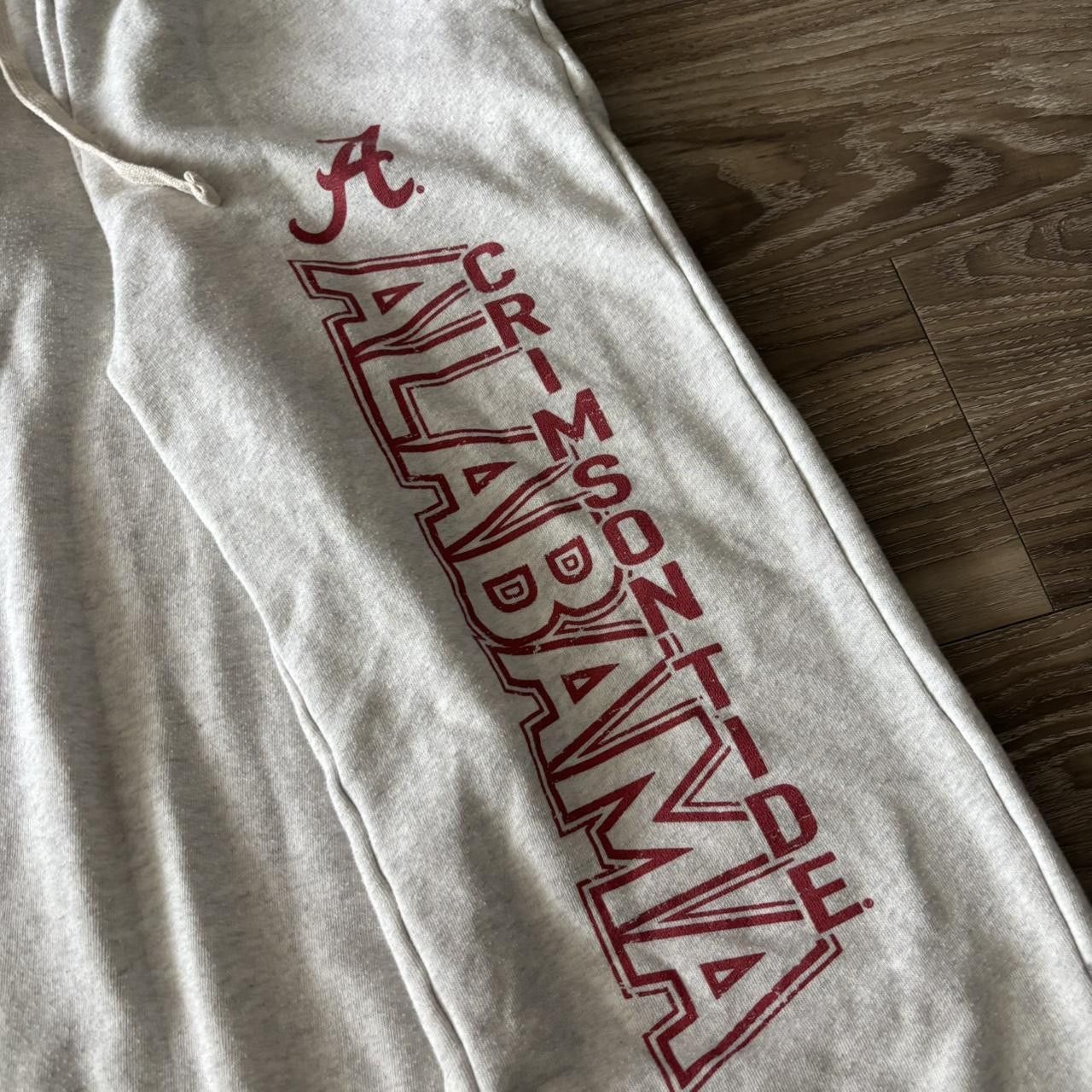 Vintage Crazy Vintage Y2K/2000s Light Grey Alabama Spellout College Sweatpants! Size S Size 28" / US 6 / IT 42 - 5 Thumbnail