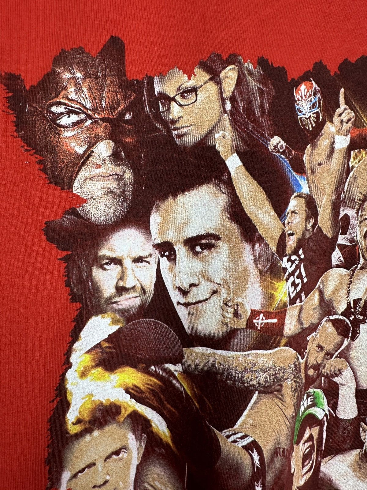 Vintage WWE Raw vs Smackdown Wrestling T Shirt Graphic Tee Size US M / EU 48-50 / 2 - 8 Thumbnail