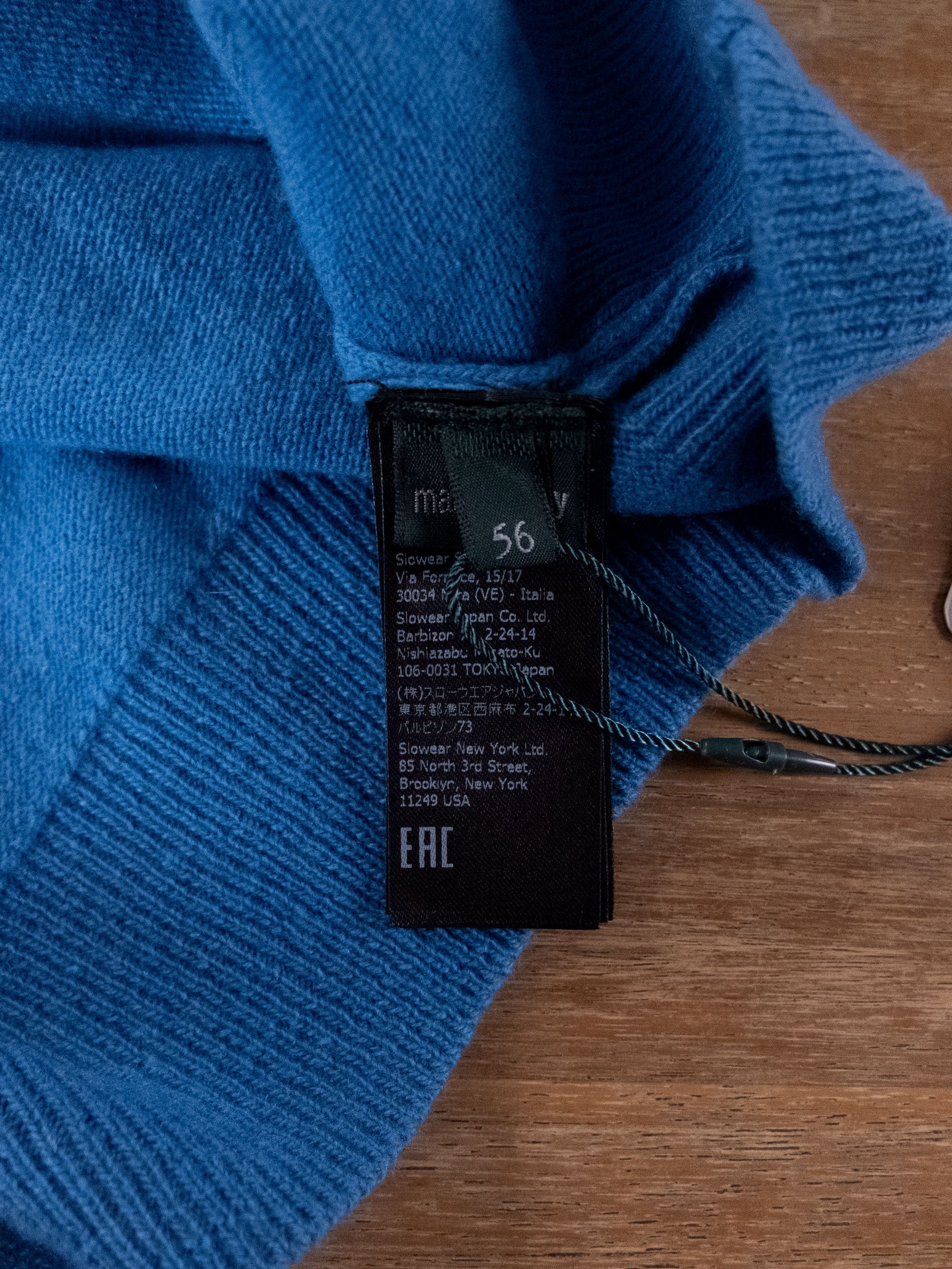 Zanone ZANONE blue wool cashmere blend sweater 3XL / 56 IT q Size US XXL / EU 58 / 5 - 6 Thumbnail