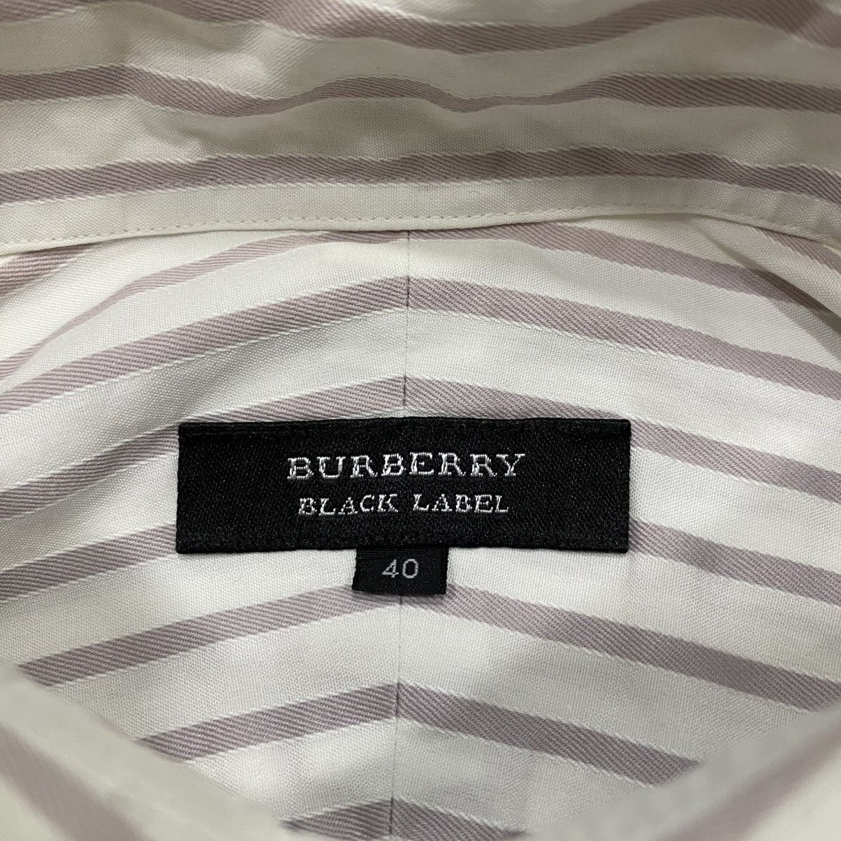 Burberry × Designer BURBERRY Black Label Vertical Striped Long Sleeve Shirt Size US M / EU 48-50 / 2 - 4 Thumbnail