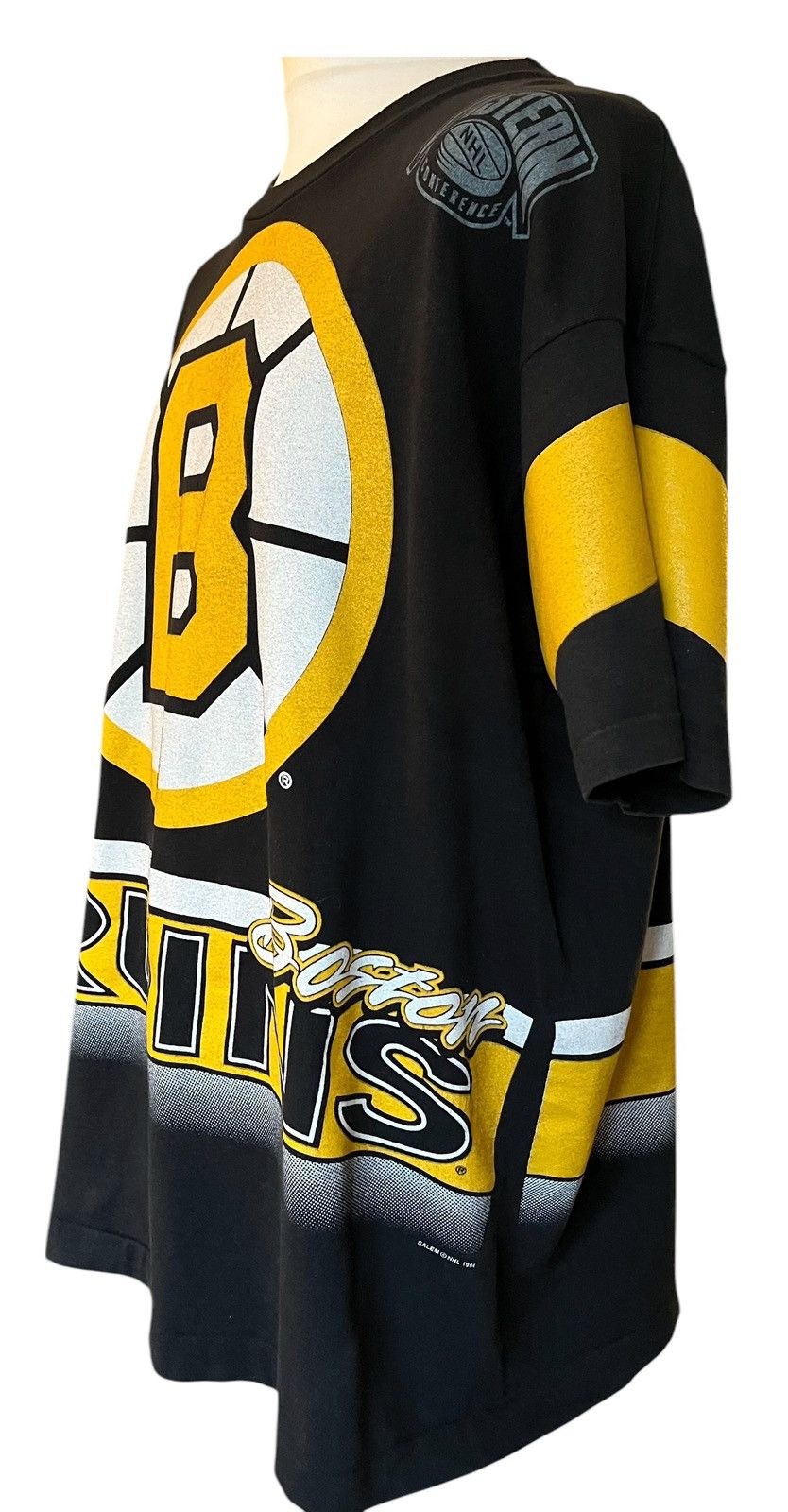 NHL × Salem Sportswear × Vintage Vintage 1994 NHL Boston Bruins Salem Sportswear T shirt XL Size US XL / EU 56 / 4 - 6 Thumbnail