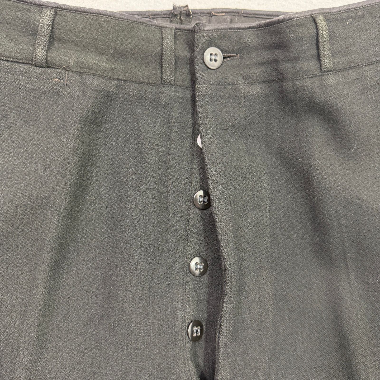 Vintage Vintage Military Army Trousers Mens 30x28 Black Button Size US 30 / EU 46 - 3 Thumbnail