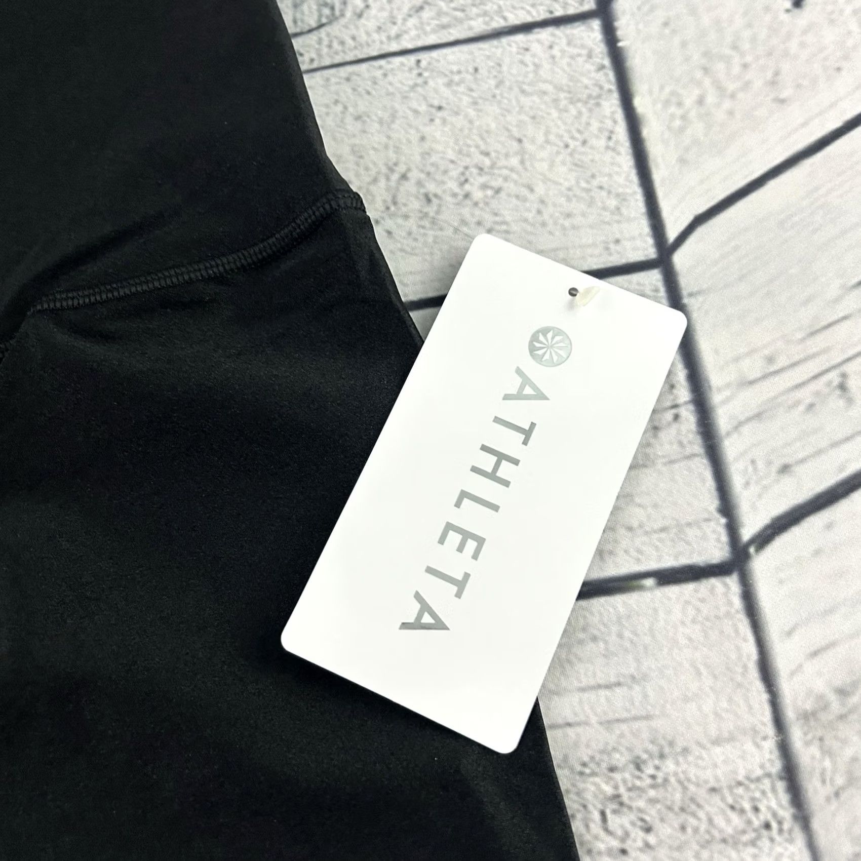Athleta VINTAGE Athleta Elation Sheen Tight Yoga Leggings Women's 2X Black Nike Shirt Size 40" / US 18 - 3 Thumbnail