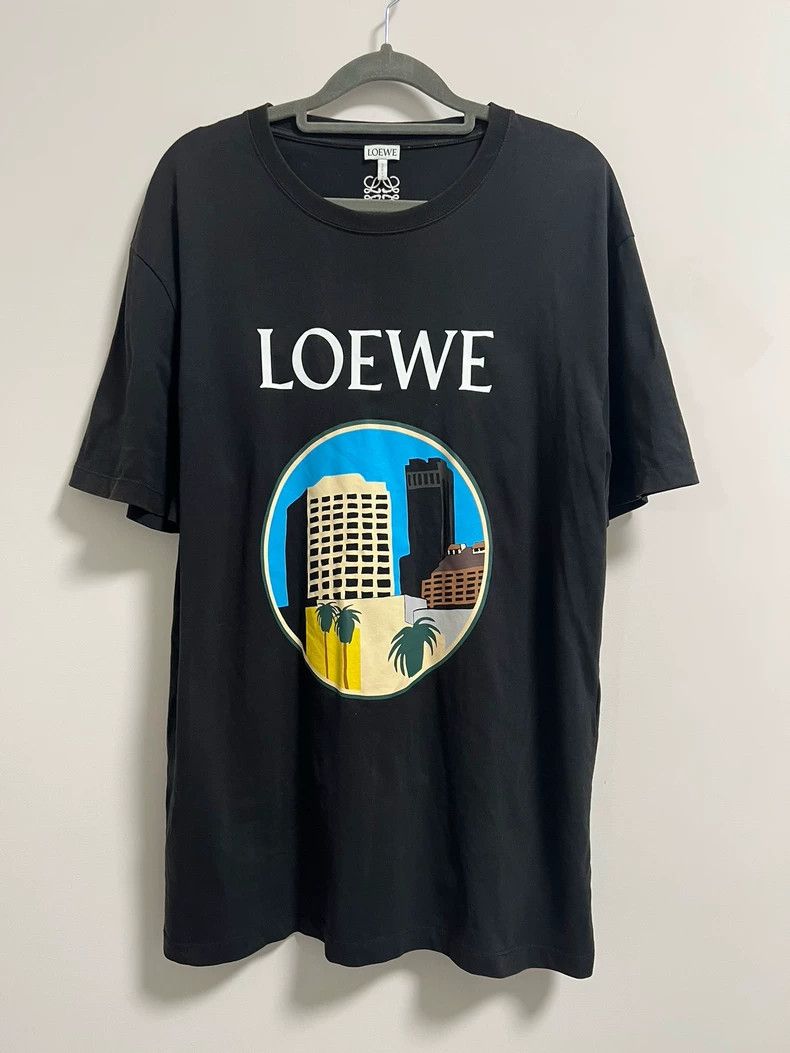 Loewe LOEWE Los Angeles city landscape round neck T-shirt Size US S / EU 44-46 / 1 - 1 Thumbnail