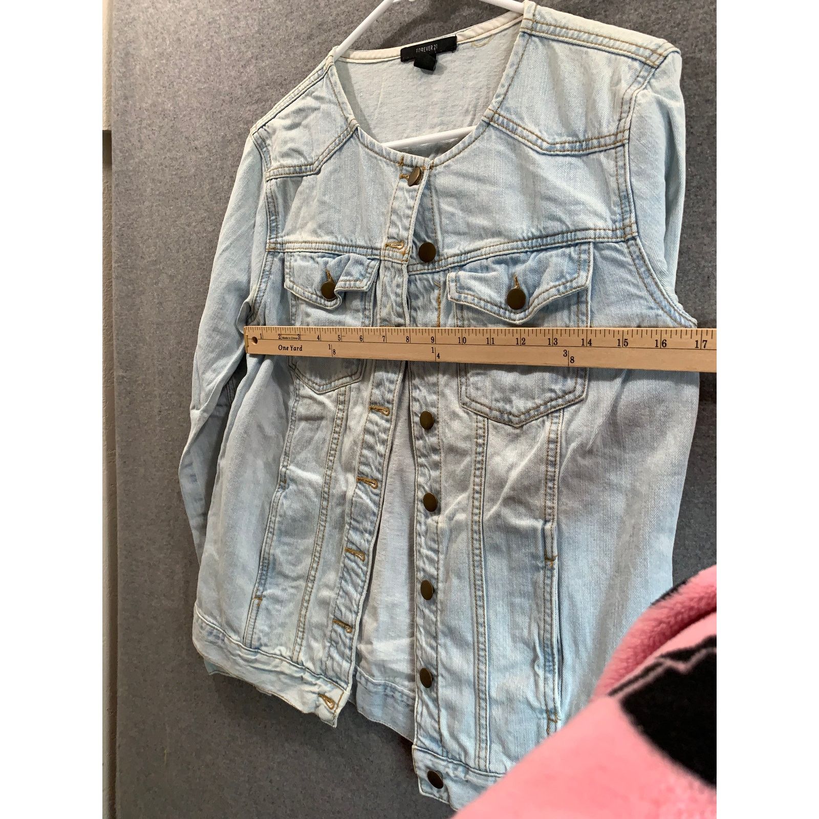 Forever 21 FOREVER 21 Denim Jacket Womens Medium Blue Jeans Size M / US 6-8 / IT 42-44 - 4 Thumbnail