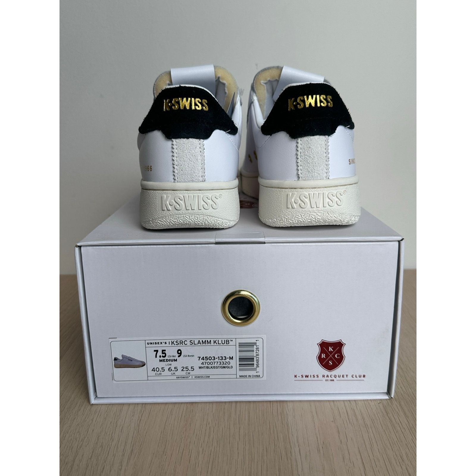 K-Swiss K-Swiss x Anwar Carrots Slamm Klub White Sneaker - Size 7.5M Size US 7.5 / EU 40-41 - 5 Thumbnail