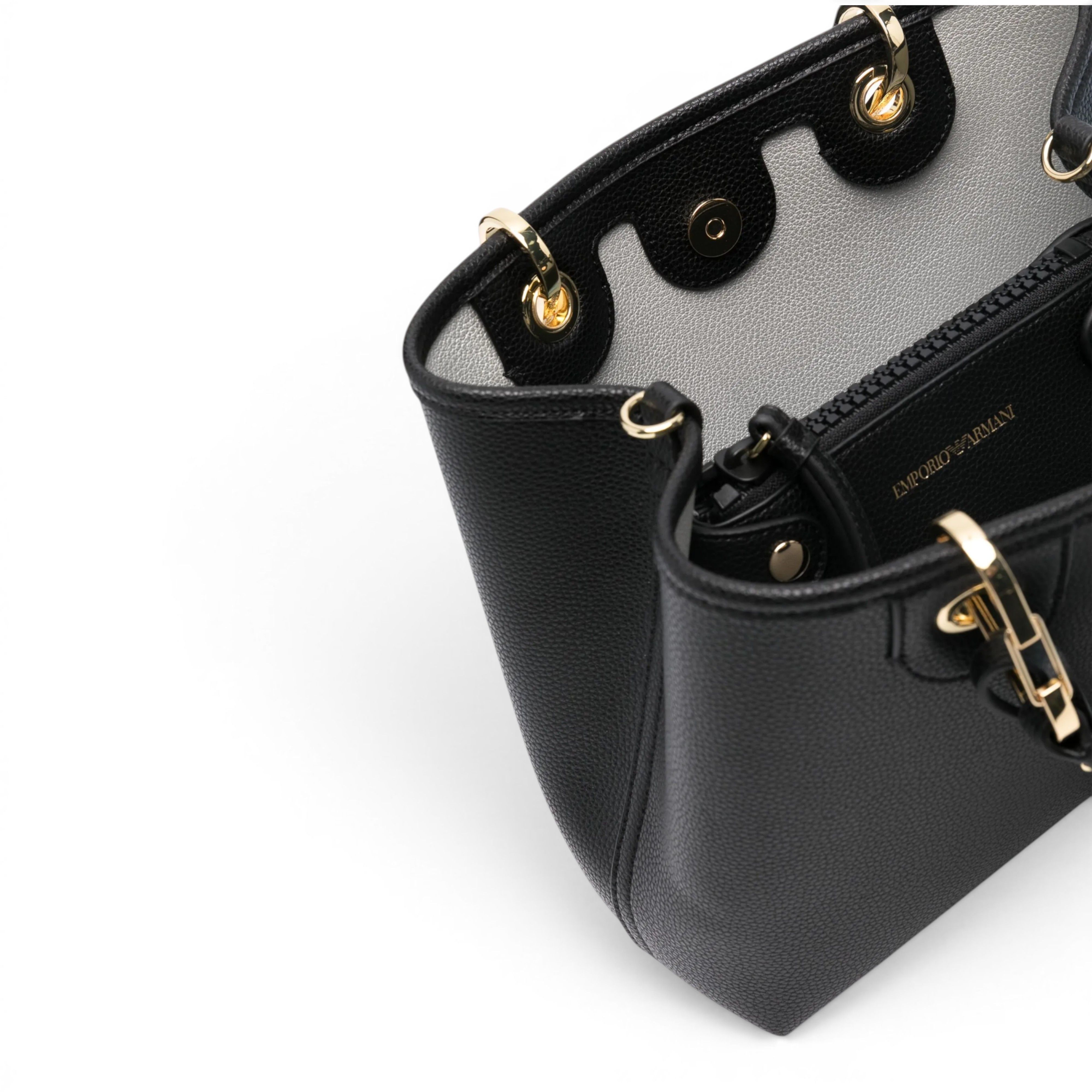 Emporio Armani EMPORIO ARMANI BLACK SOLID SHOULDER BAG Size ONE SIZE - 3 Thumbnail