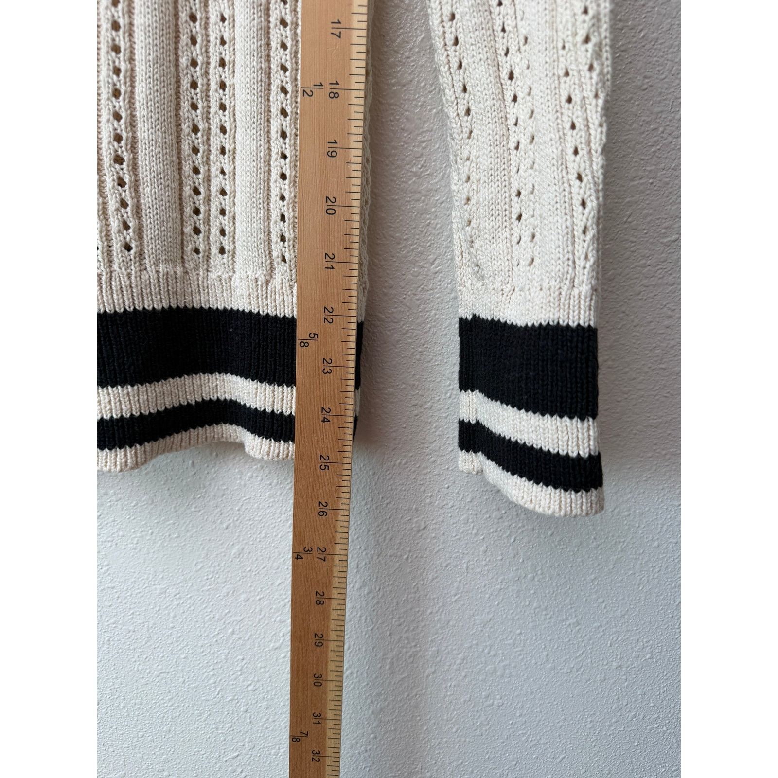 Sanctuary Sanctuary Sport Stripe Cream Black Cardigan US XS Size XS / US 0-2 / IT 36-38 - 15 Thumbnail
