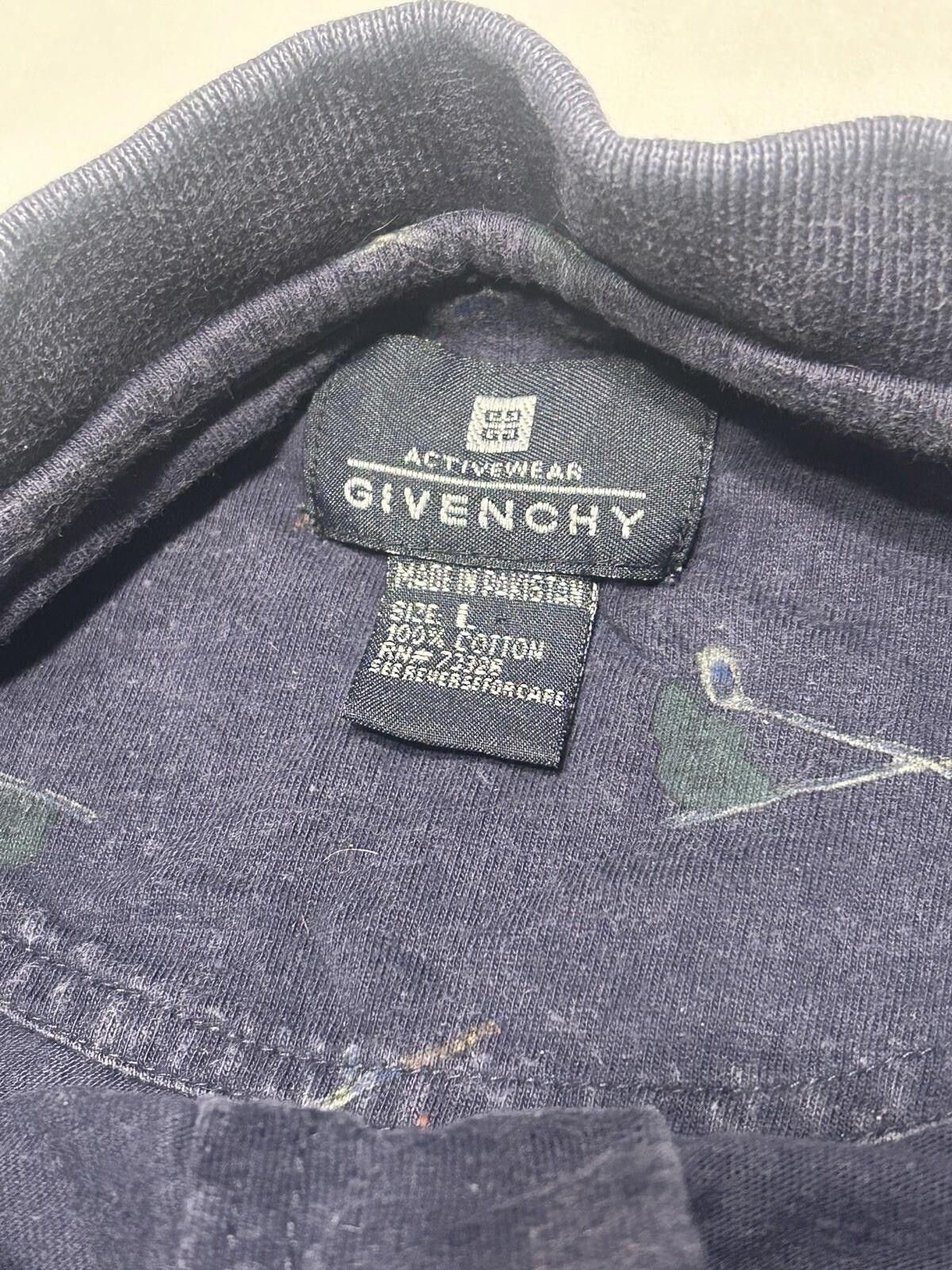 Givenchy Vintage Givenchy Activewear Blue Polo Shirt Mens Large AOP Size US L / EU 52-54 / 3 - 4 Thumbnail