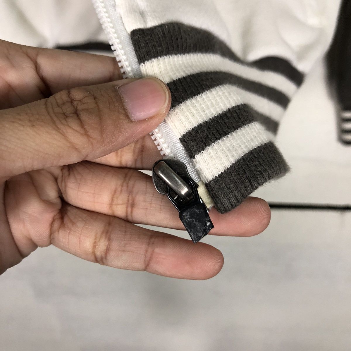 Adidas × Vintage Adidas 90s Long Sleeve Three Stripe Vintage Sweater Size US S / EU 44-46 / 1 - 14 Thumbnail