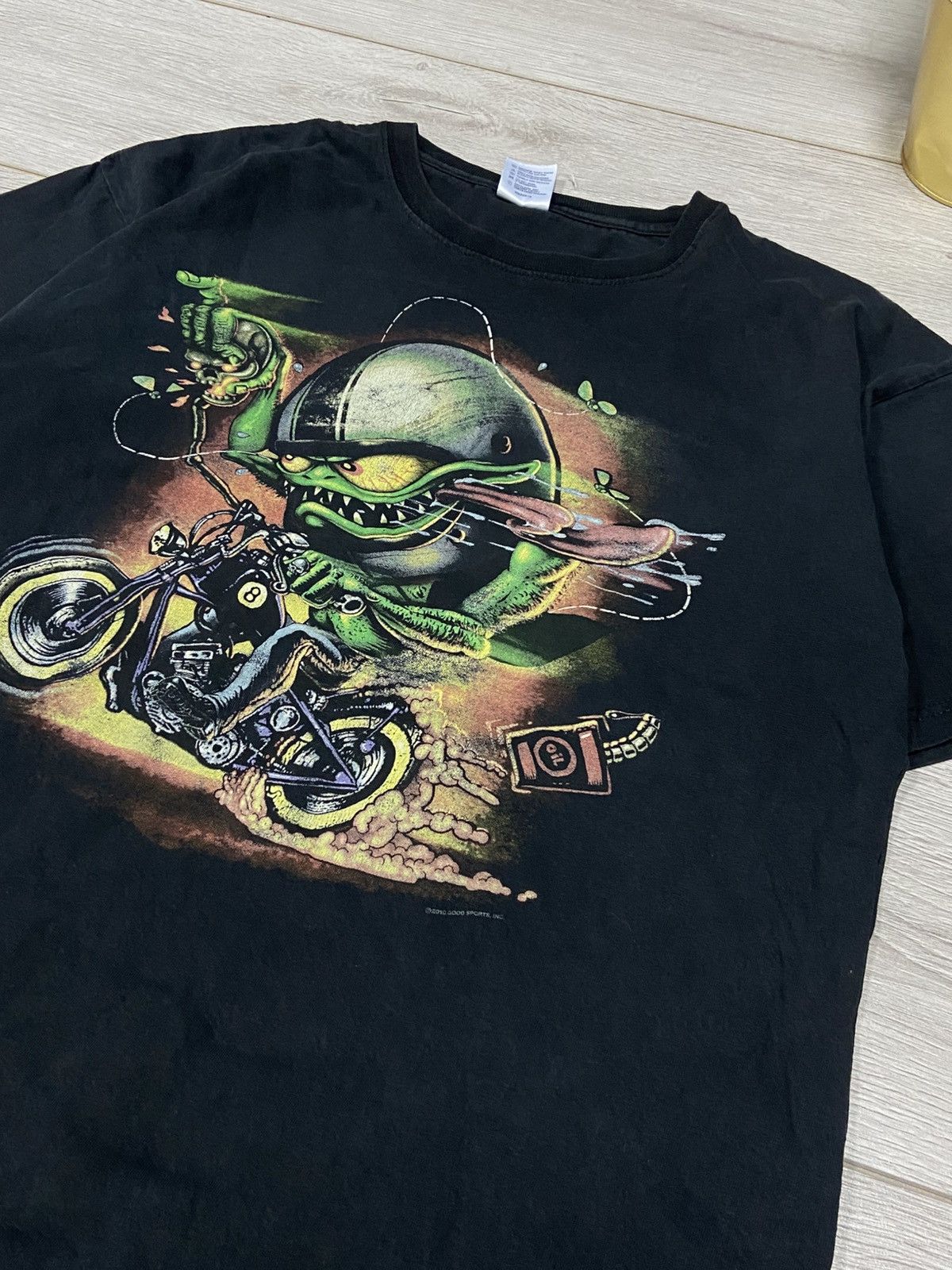 Vintage Just Leathers 2010 San Jose monster moto vintage t-shirt Size US XL / EU 56 / 4 - 3 Thumbnail