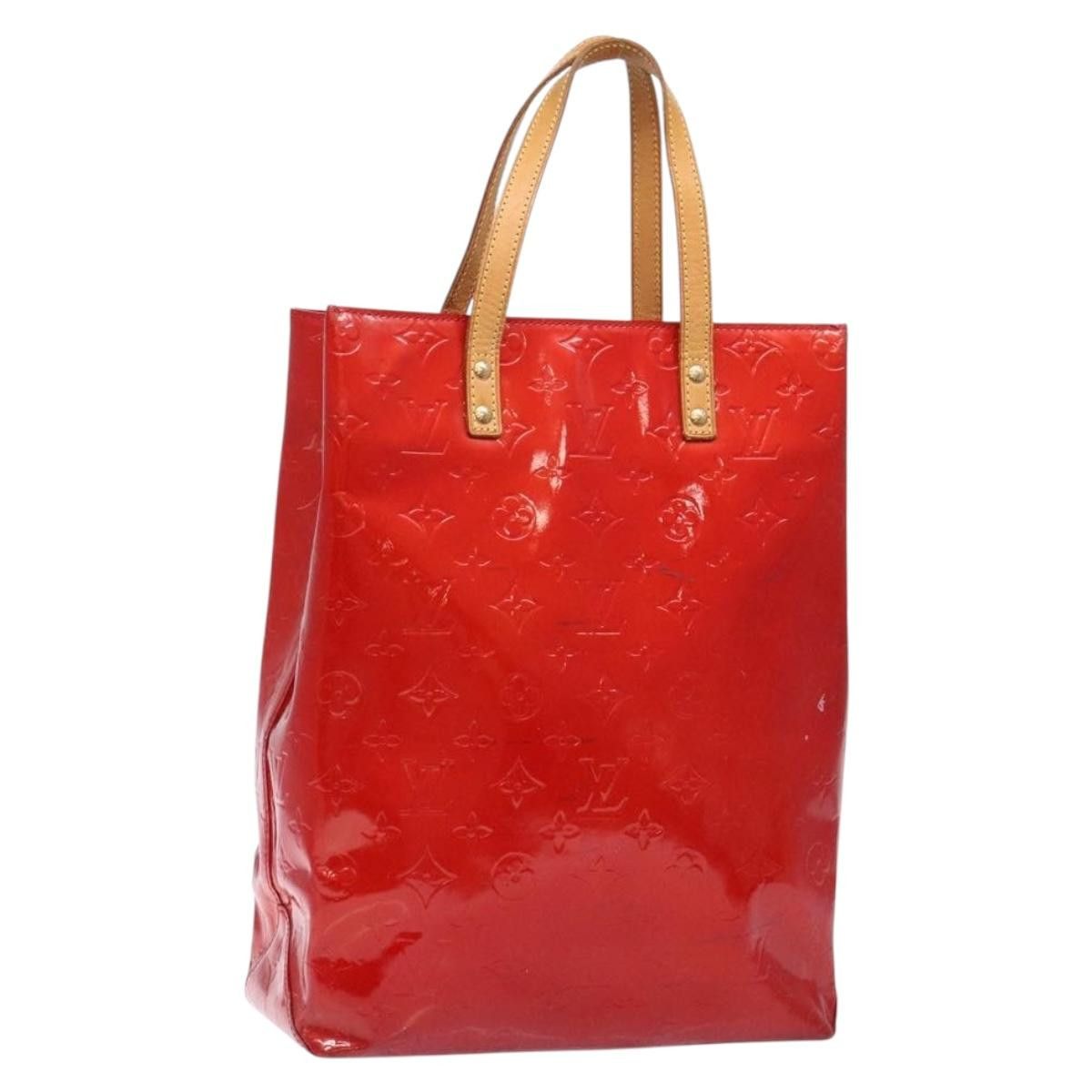 Louis Vuitton LOUIS VUITTON Monogram Vernis Reade MM Hand Bag Red Rouge Size ONE SIZE - 1 Thumbnail