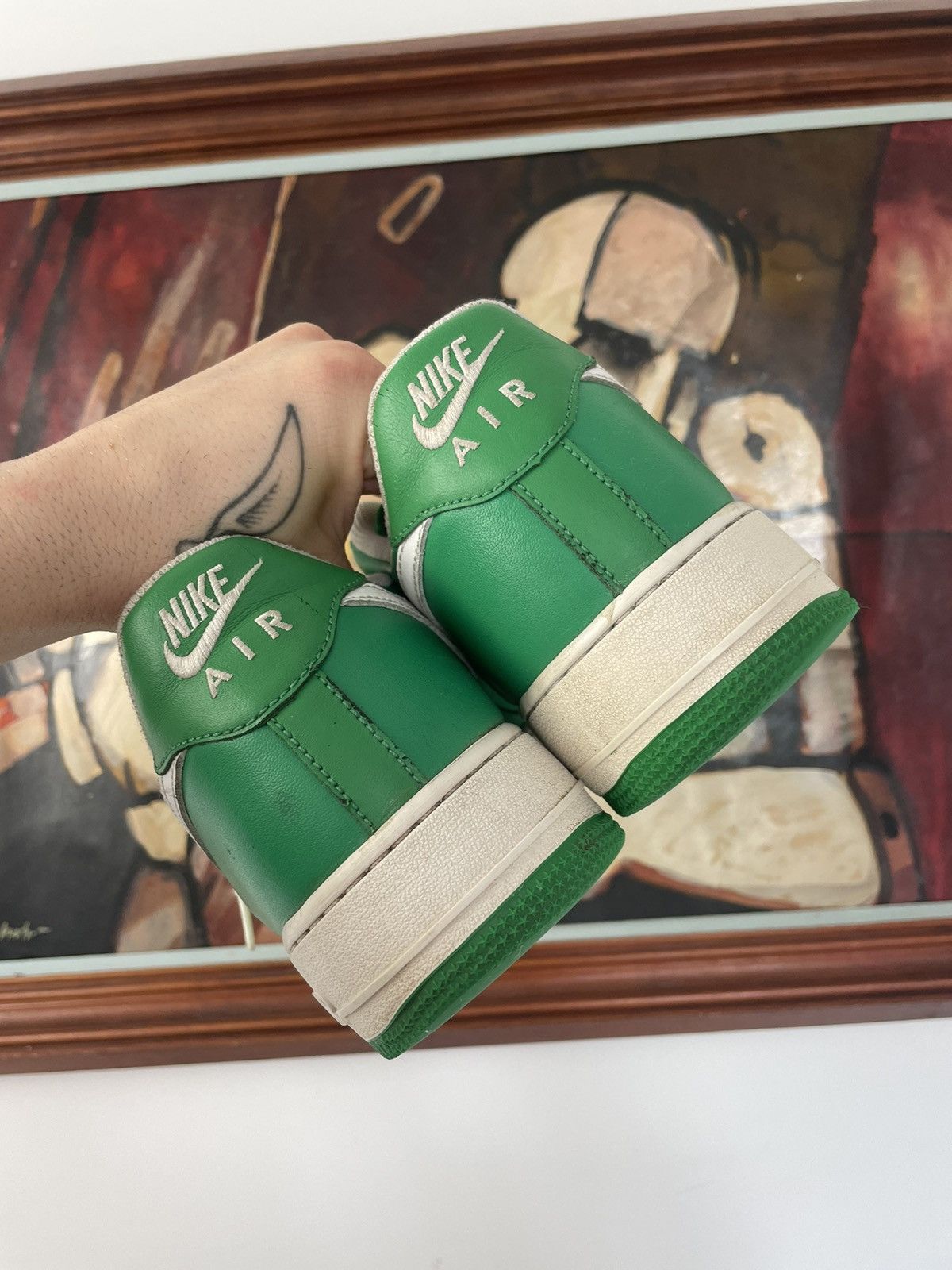 Nike Nike Air Force 1 Low AF1 Lucky Green Rare 🍀 Boston Celtics Size US 9.5 / EU 42-43 - 3 Thumbnail