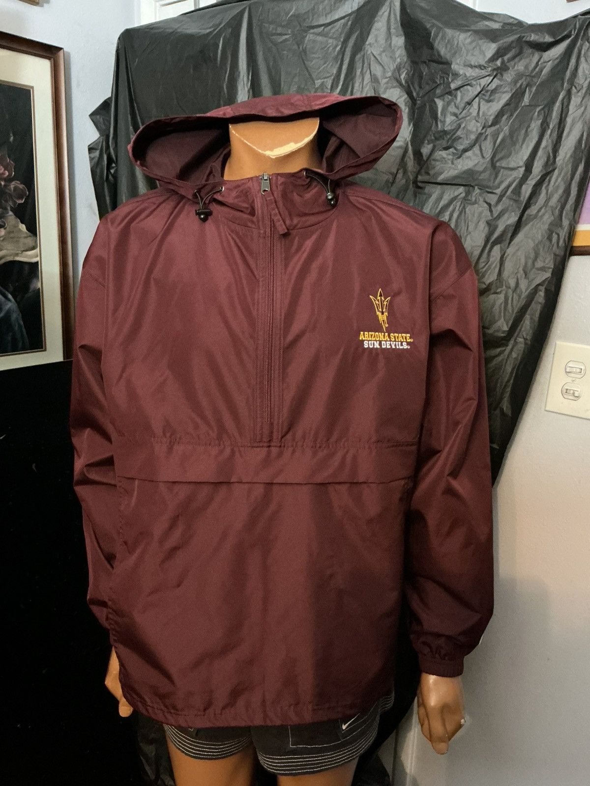 Champion Champion Arizona State Sun Devils Windbreaker 1/4 Zip Jacket Size US L / EU 52-54 / 3 - 7 Thumbnail