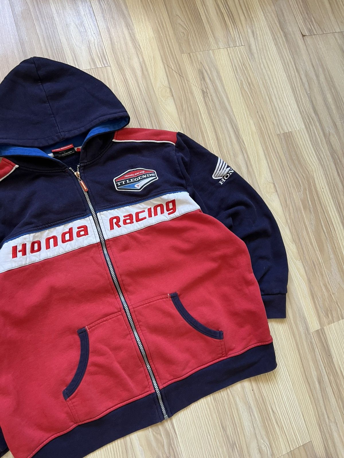 Honda Vintage Honda Racing Zip Hoodie Size US XL / EU 56 / 4 - 5 Thumbnail