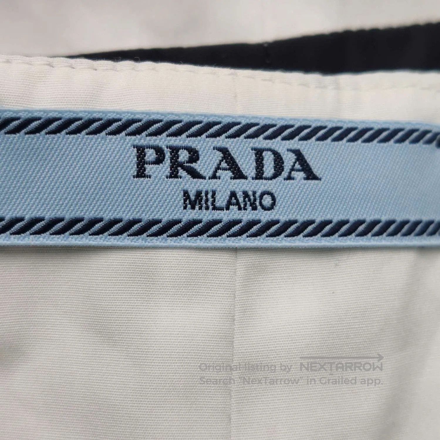 Prada Prada Black and White Floral Cotton Shorts . Size 22" - 2 Thumbnail