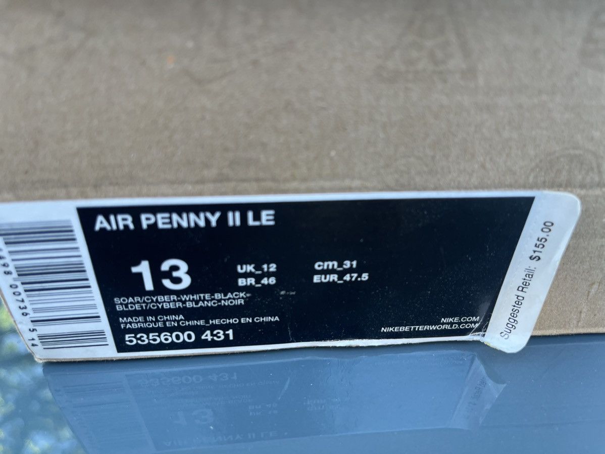 Nike Nike Penny II Sprite Rare Size US 13 / EU 46 - 13 Thumbnail