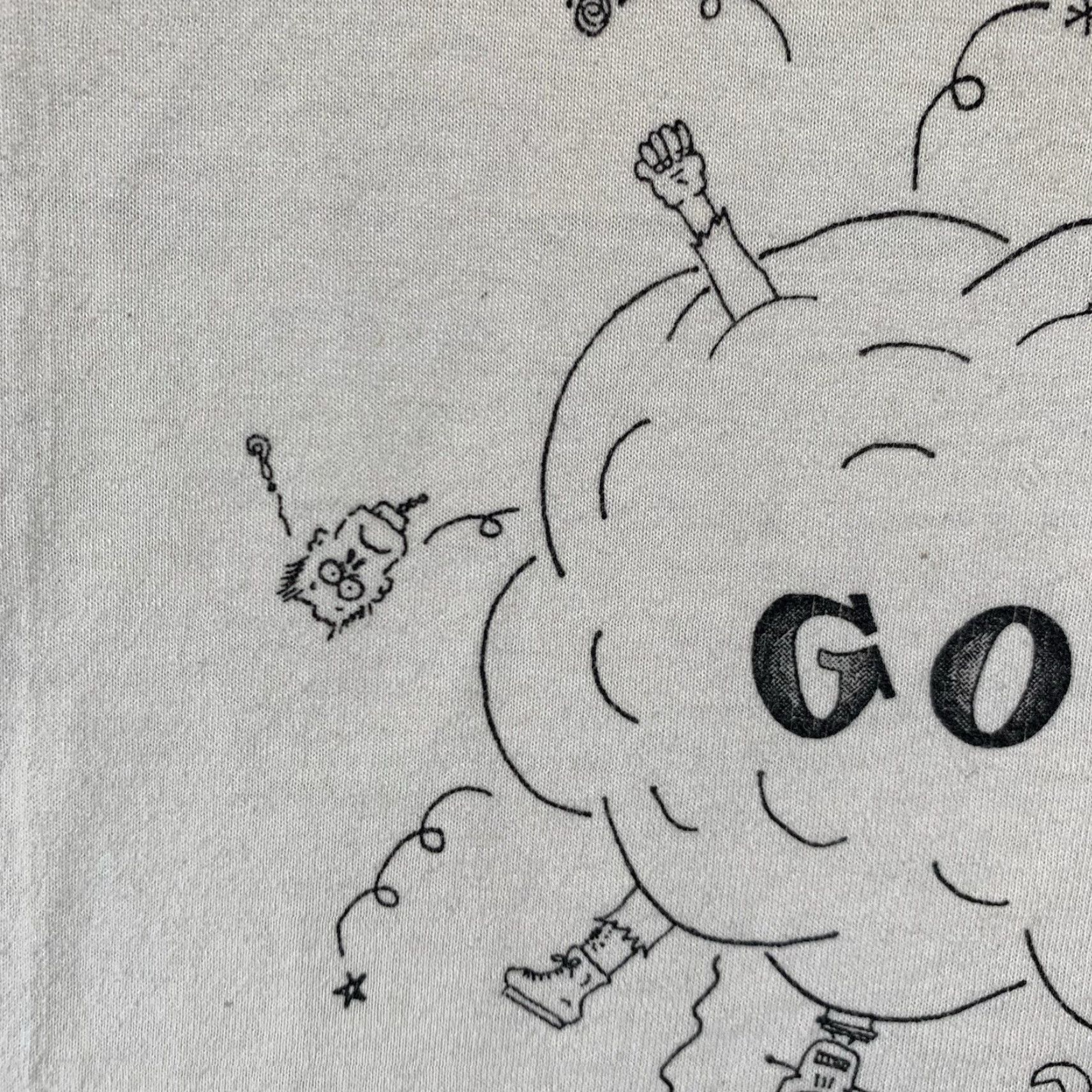 Jerzees VINTAGE JERZEES GOLEM Card Game T-Shirt XL Ivory 90s Graphic Monsters Mad Scientist Mens Size US XL / EU 56 / 4 - 6 Thumbnail