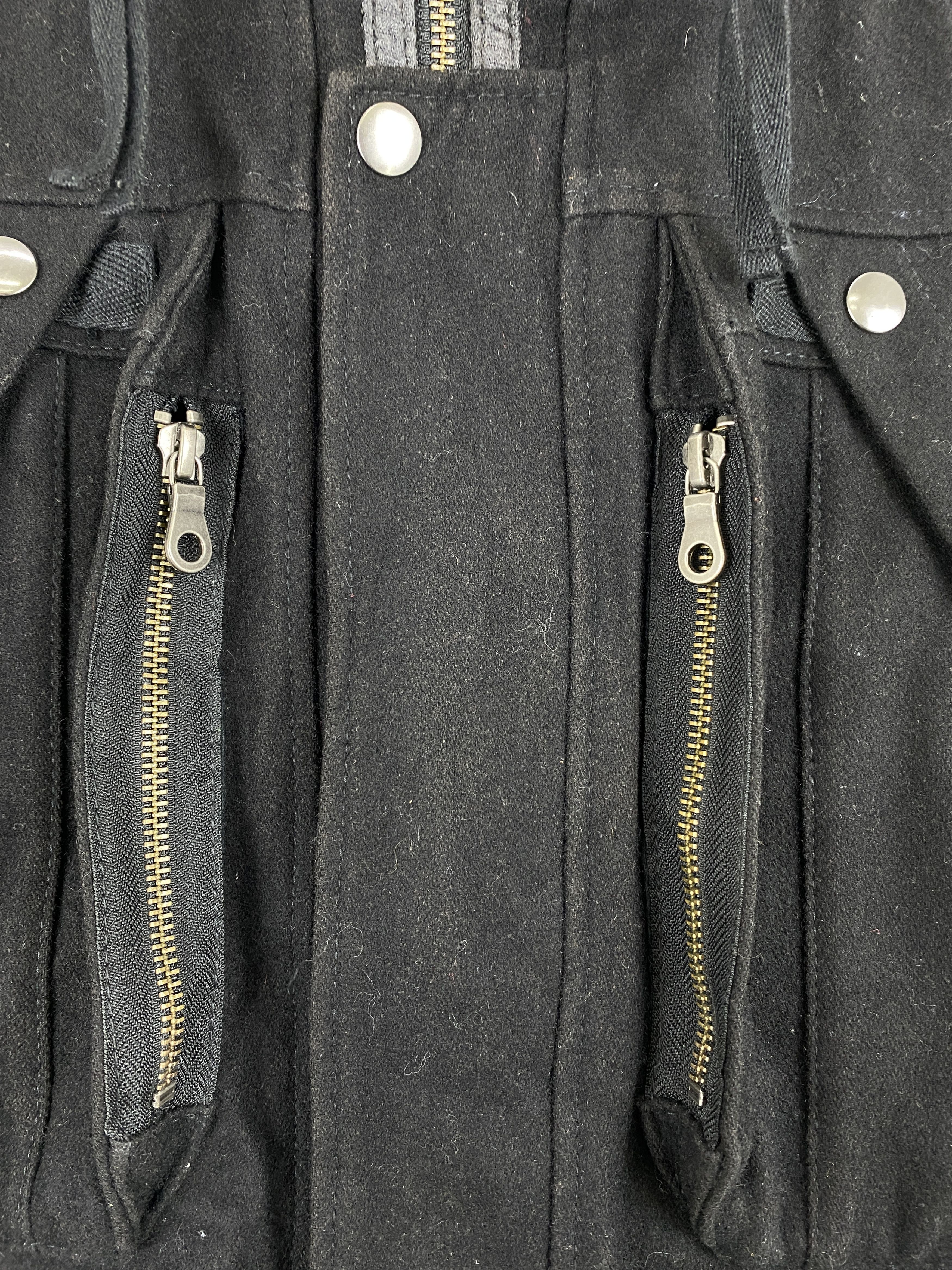 PPFM Vintage PPFM Zipper Ups Wool Punk Jacket Black JZ0003 Size US M / EU 48-50 / 2 - 12 Thumbnail