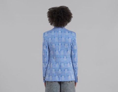 Marni o1w1db10225 Jacket in Blue Size L / US 10 / IT 46 - 2 Thumbnail
