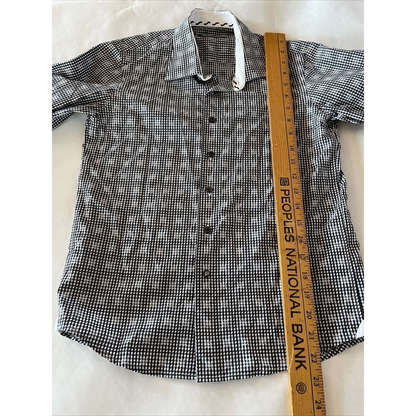 Robert Graham Robert Graham Boys Small 8 Kids Blue Plaid Button Down Shirt Size US S / EU 44-46 / 1 - 7 Thumbnail