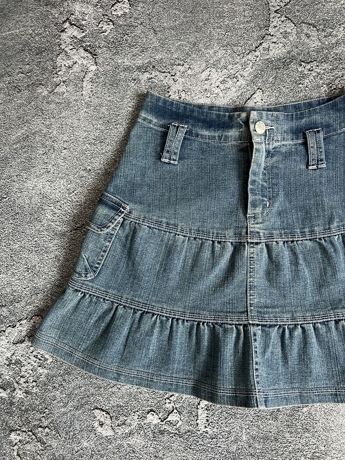 Japanese Brand Vintage skirt denim pocket y2k grunge Size 30" / US 8 / IT 44 - 3 Thumbnail