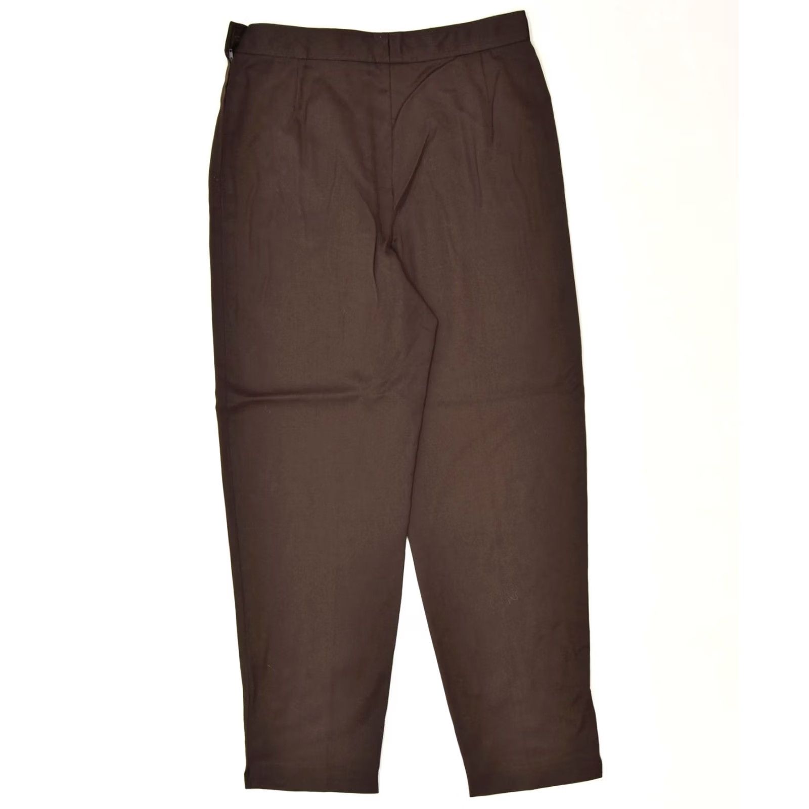 Vintage VINTAGE Womens Tapered Suit Trousers Brown Classic W30 L28 Size 30" / US 8 / IT 44 - 2 Thumbnail