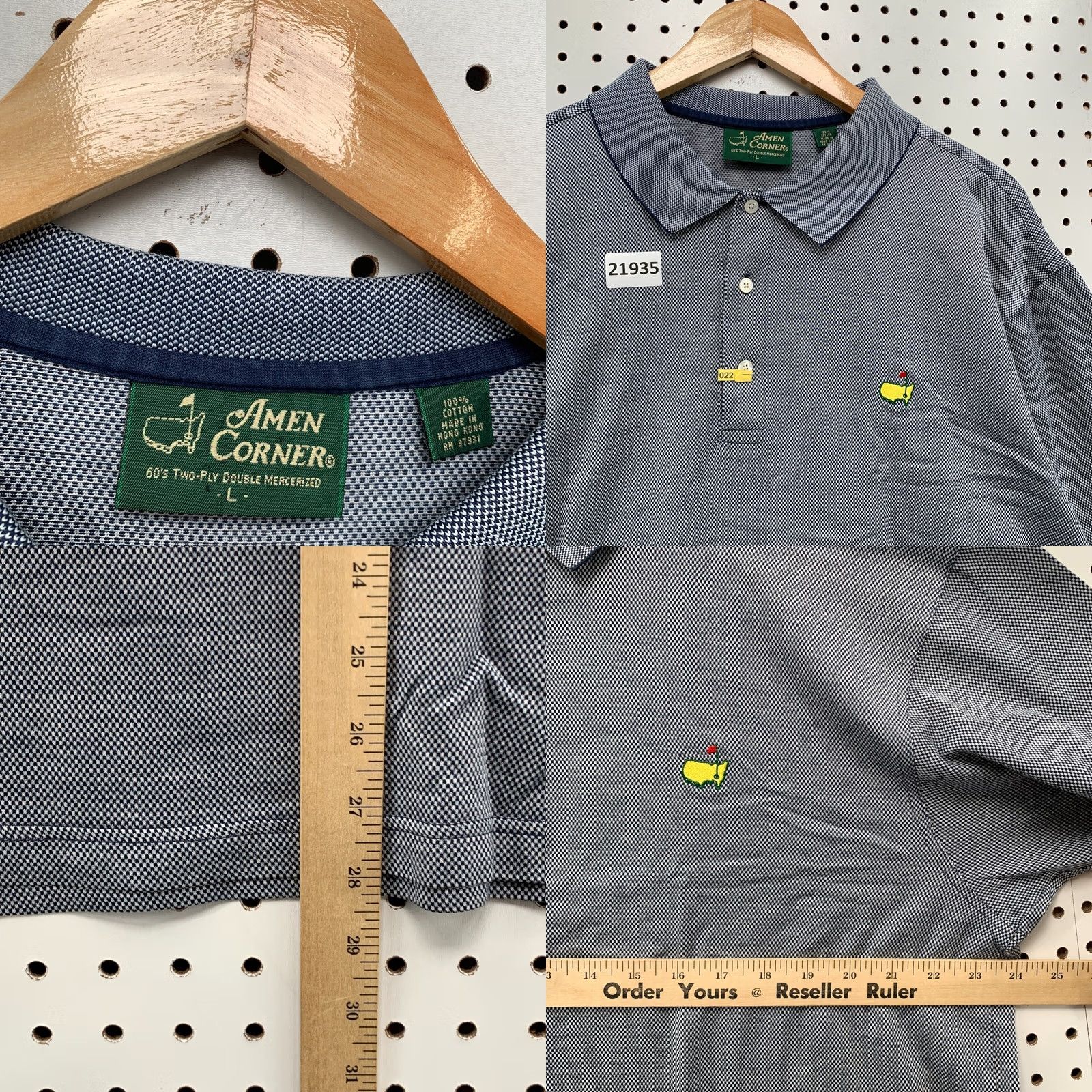 Vintage Amen Corner Masters Augusta Polo Shirt Gray Adult L Size US L / EU 52-54 / 3 - 8 Thumbnail