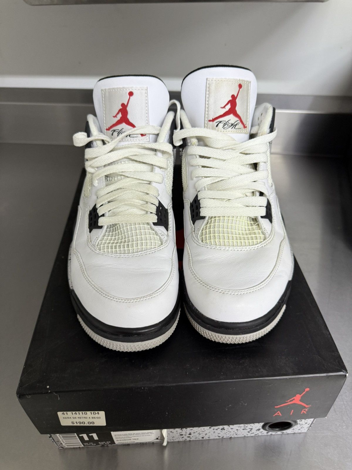 Jordan Brand Jordan 4 white cement Size US 11 / EU 44 - 4 Thumbnail