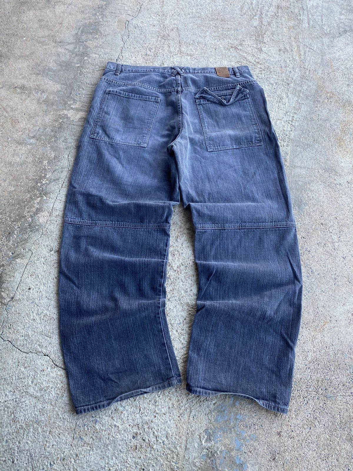 Ecko Unltd. × Japanese Brand × Vintage Vintage Y2K Ecko Baggy Double Knee Denim Jnco Style Jeans Size US 38 / EU 54 - 9 Thumbnail