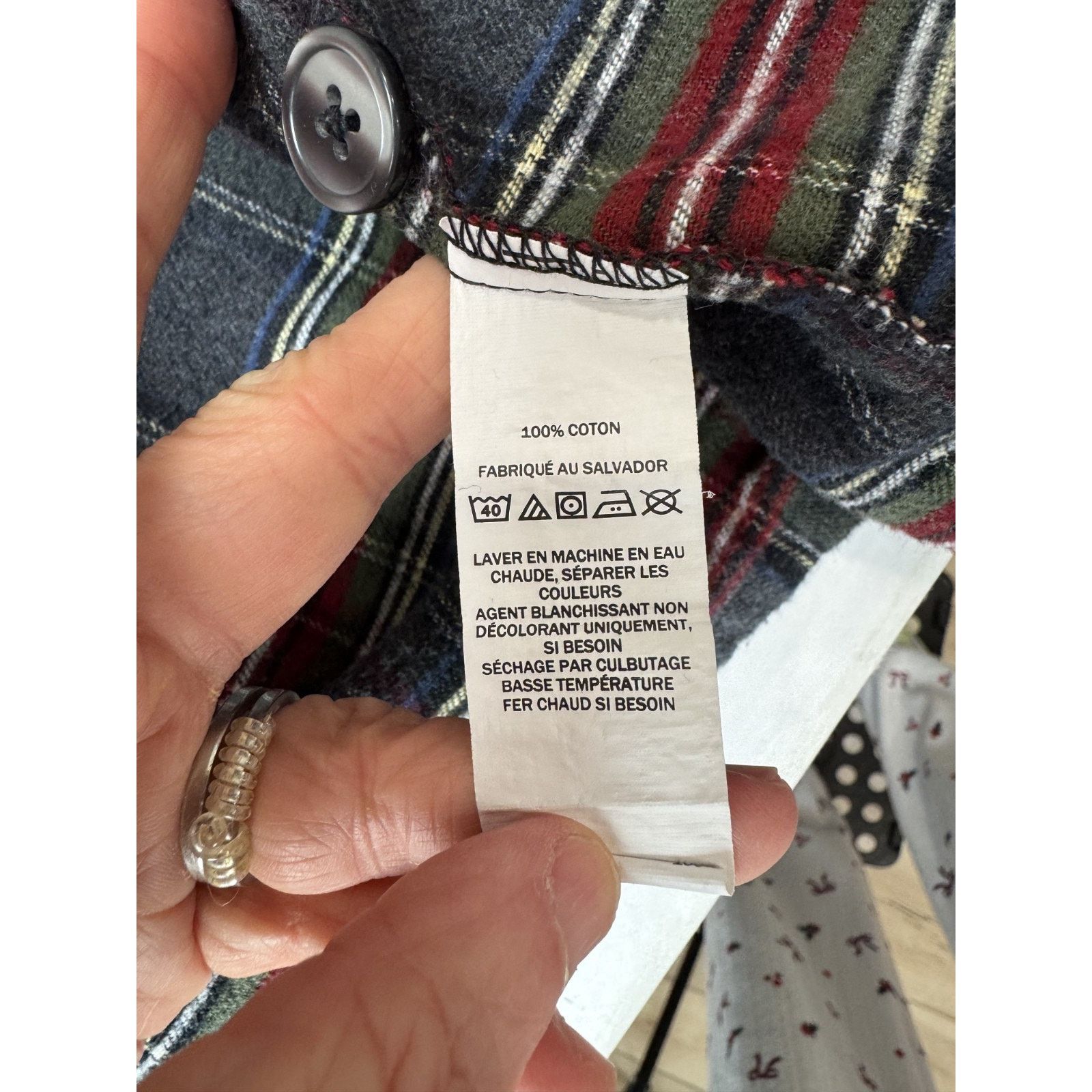 L.L. Bean L.L.Bean Men's Scotch Plaid Flannel Pajamas Gray Red Cozy Size US 32 / EU 48 - 6 Thumbnail