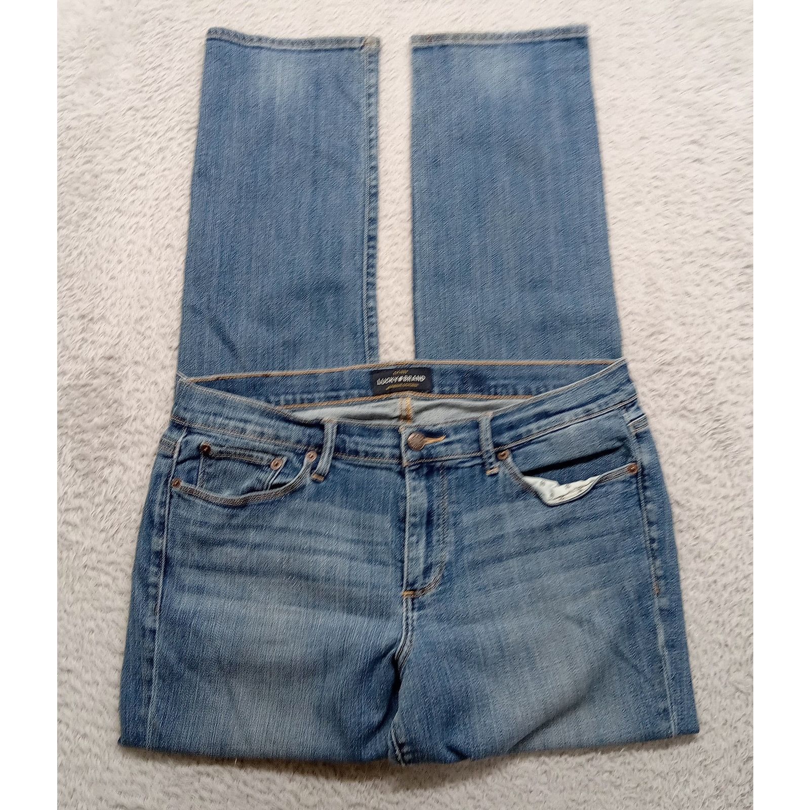 Lucky Brand Lucky Brand Jeans 36 X 33 Women Western Sweet Straight Denim Size 36" / US 14 / IT 50 - 4 Thumbnail