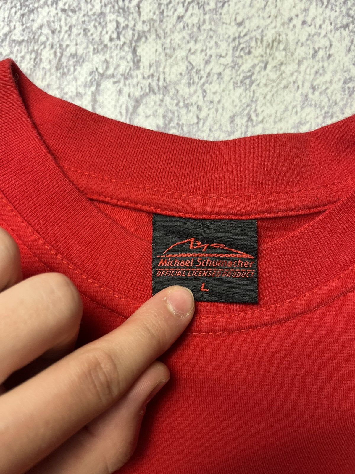 Ferrari Michael Schumacher Rare Men's Vintage T-shirt Size US L / EU 52-54 / 3 - 14 Thumbnail