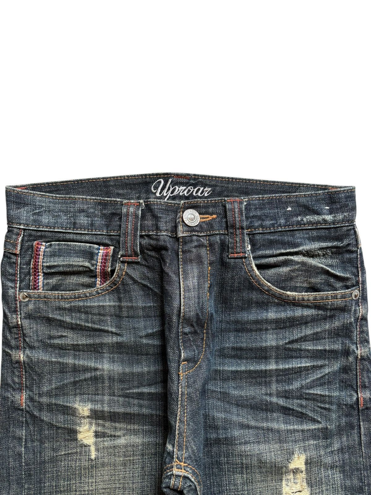 Japanese Brand Vintage Japanese Brand Mud Wash Distressed Jeans Size US 29 - 4 Thumbnail