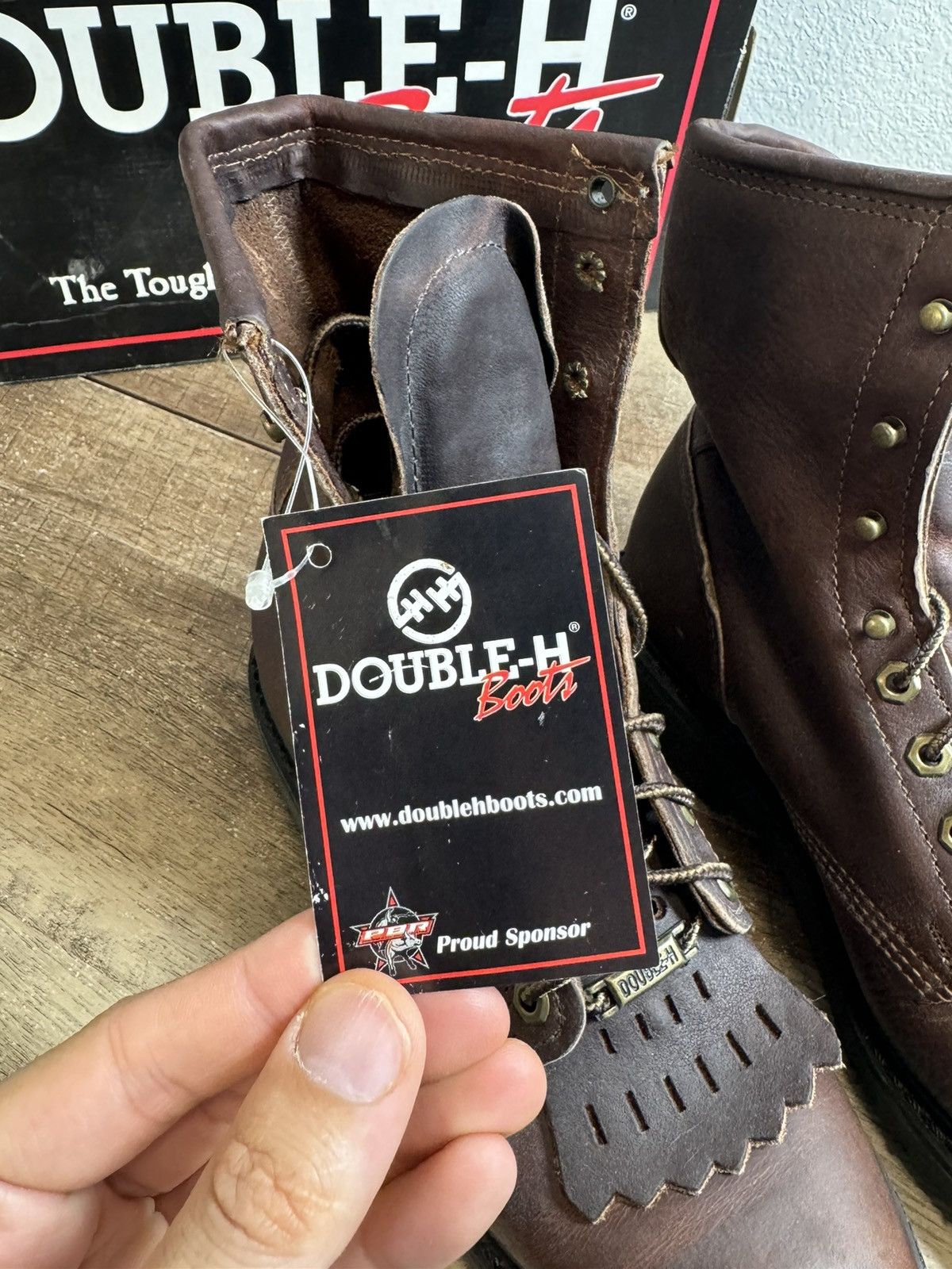 DOUBLE HELIX Double H Boots 9714 Men’s Size 7.5 D Boots Leather Lacer Size US 7.5 / EU 40-41 - 7 Thumbnail