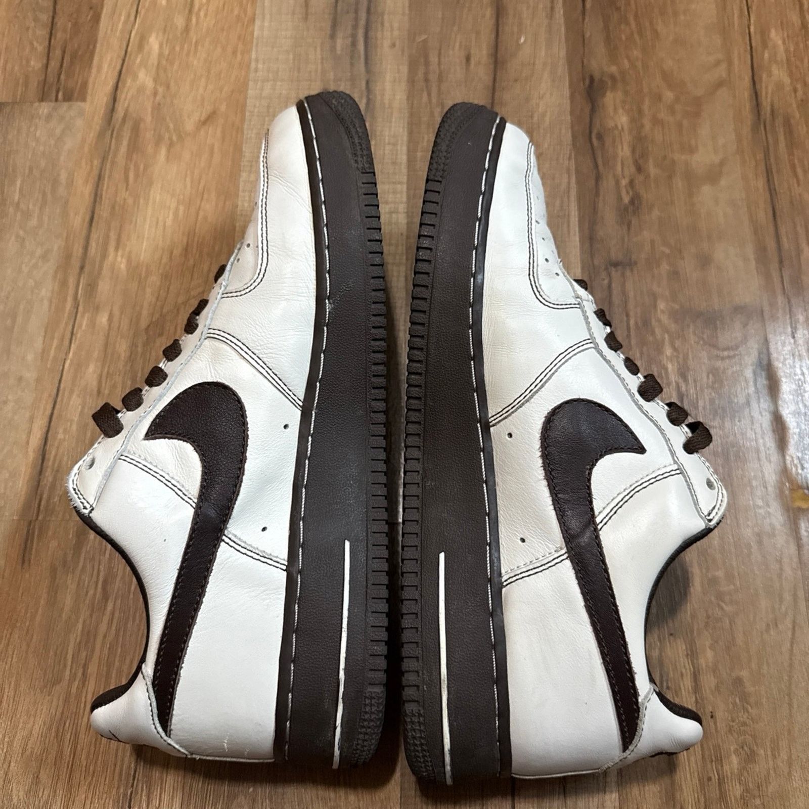 Nike 2004 Nike Air Force 1 Premium Sail Baroque Brown Size US 9.5 / EU 42-43 - 5 Thumbnail