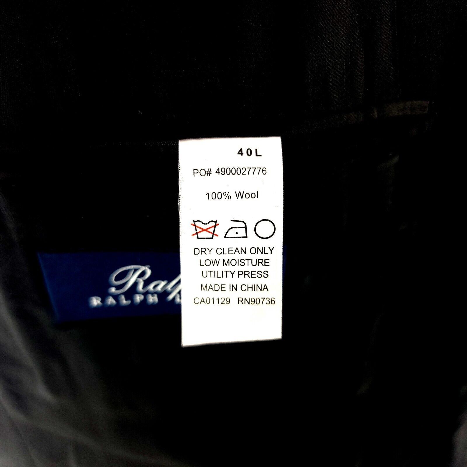 Ralph Lauren Ralph Lauren Wool 2 Button Black Blazer 40R Tagged 40L See D Size 40R - 9 Thumbnail